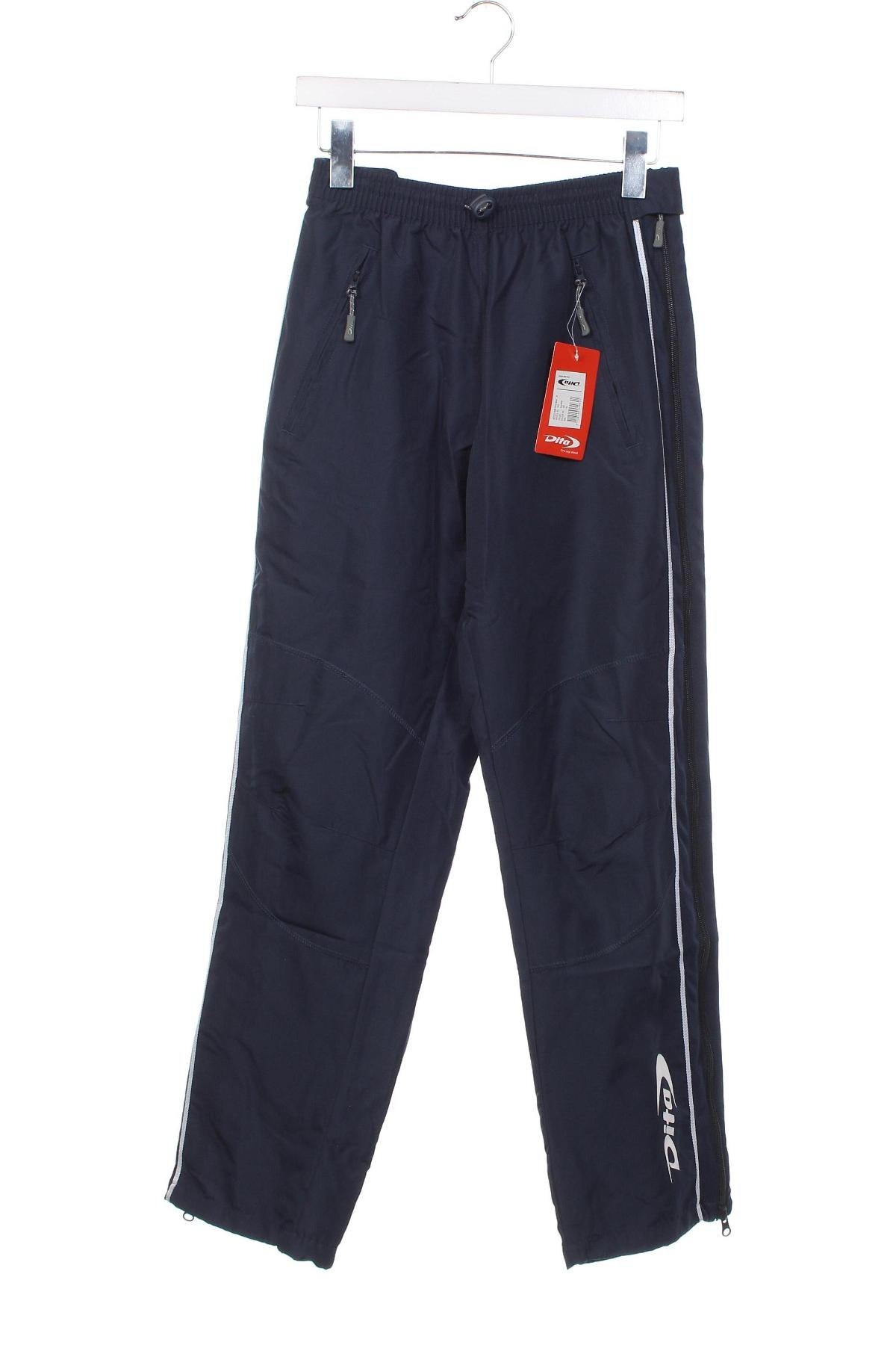 Pantaloni de trening, pentru copii Dita, Mărime 12-13y/ 158-164 cm, Culoare Albastru, Preț 20,53 Lei