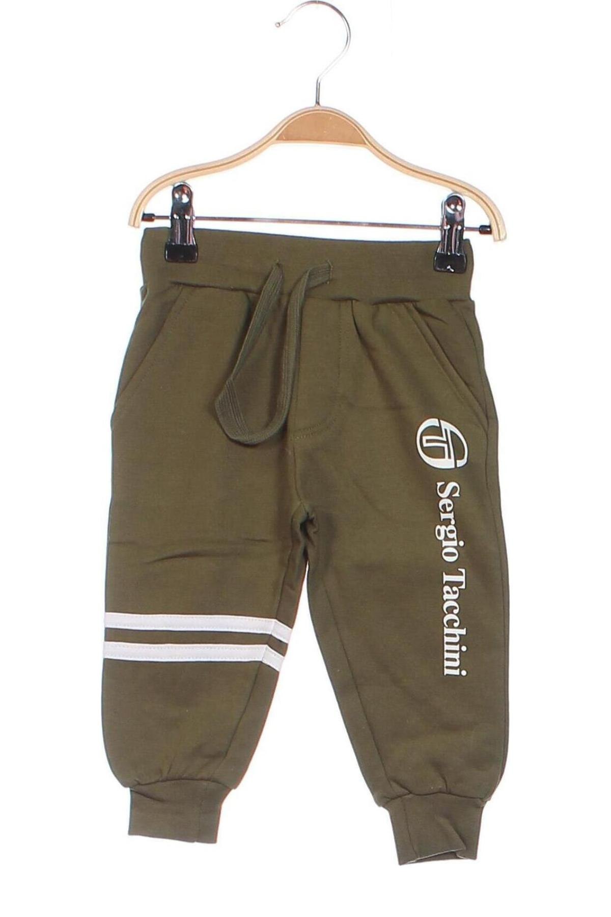Pantaloni de trening, pentru copii Sergio Tacchini, Mărime 9-12m/ 74-80 cm, Culoare Verde, Preț 90,05 Lei