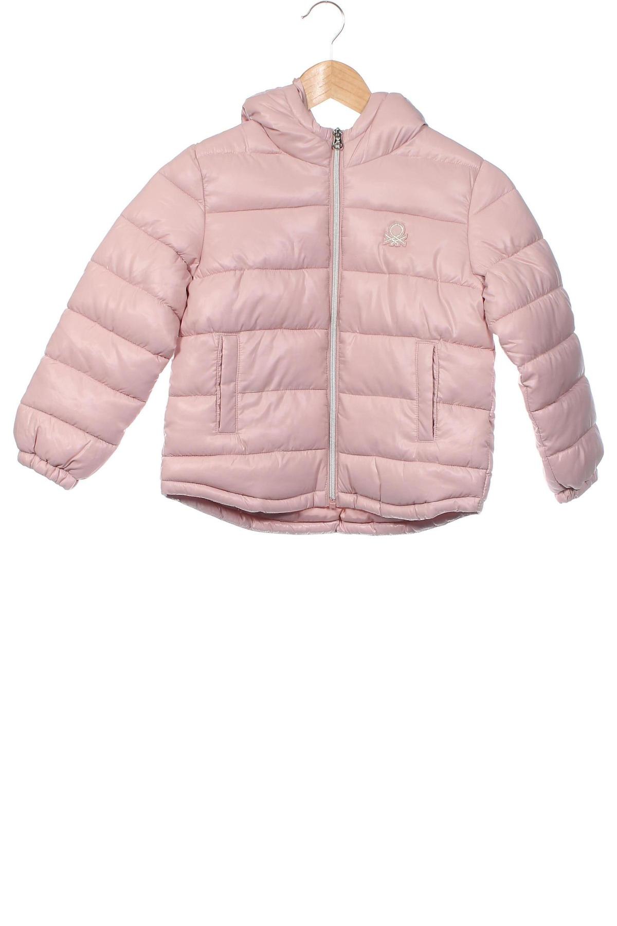 Dziecięca kurtka United Colors Of Benetton, Rozmiar 6-7y/ 122-128 cm, Kolor Różowy, Cena 137,80 zł