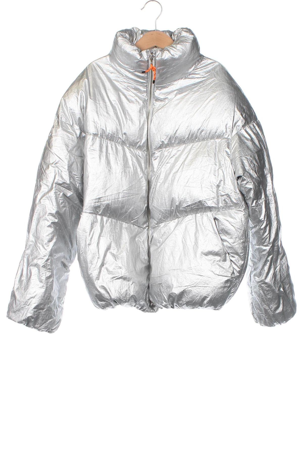 Kinderjacke Zara, Größe 11-12y/ 152-158 cm, Farbe Silber, Preis 18,37 €