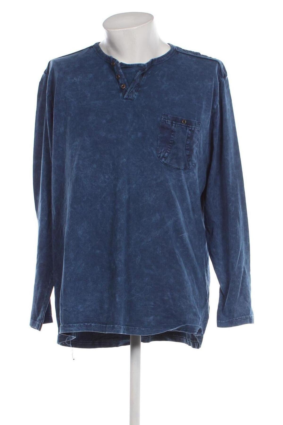 Ανδρική μπλούζα, Μέγεθος 5XL, Χρώμα Μπλέ, Τιμή 11,75 €