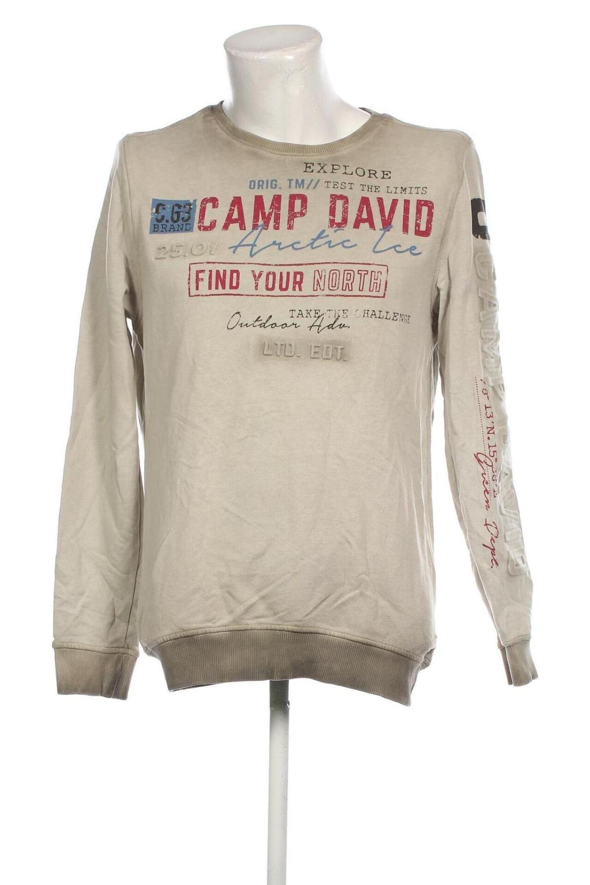 Herren Shirt Camp David, Größe M, Farbe Beige, Preis 33,40 €