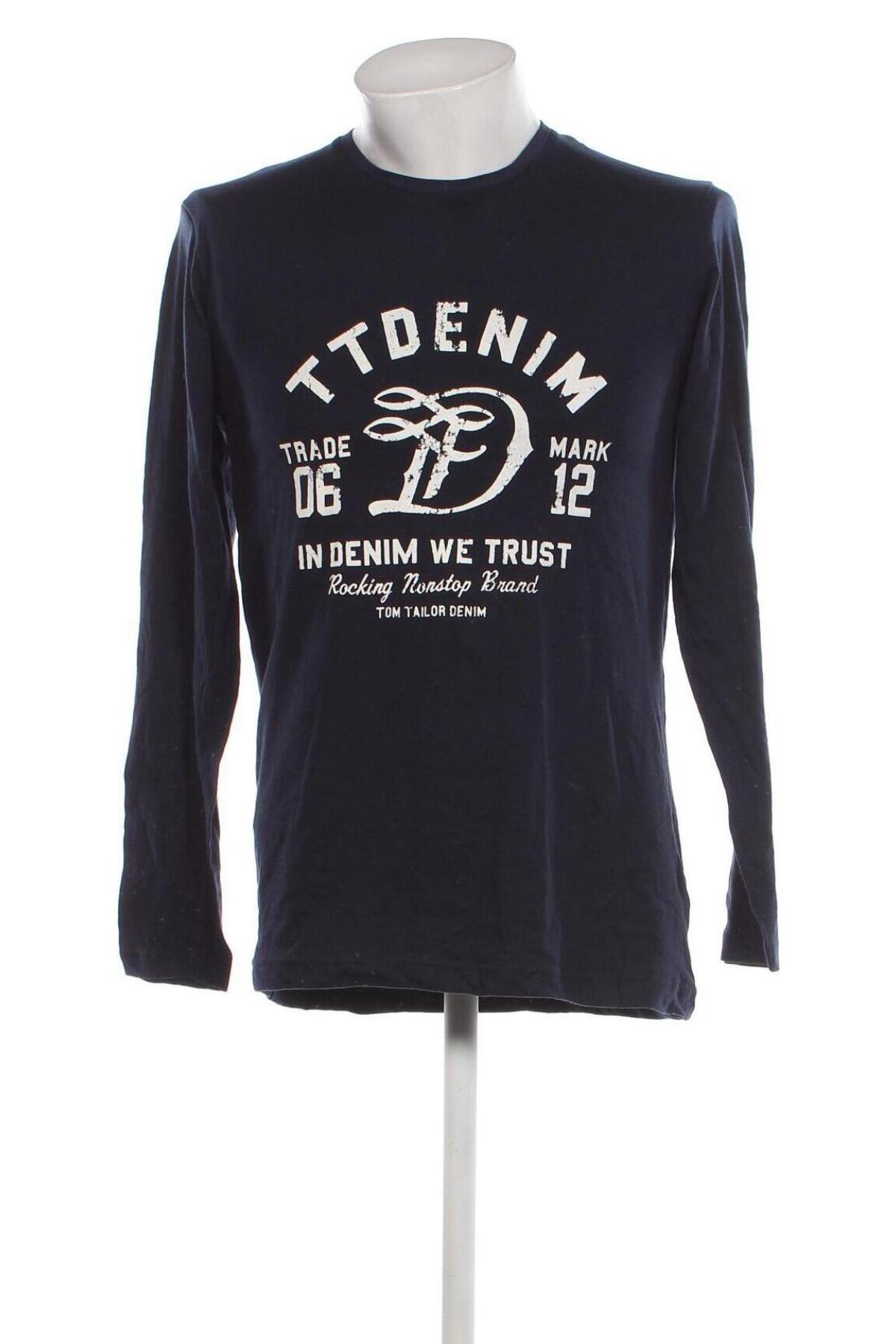 Ανδρική μπλούζα Tom Tailor, Μέγεθος M, Χρώμα Μπλέ, Τιμή 7,18 €