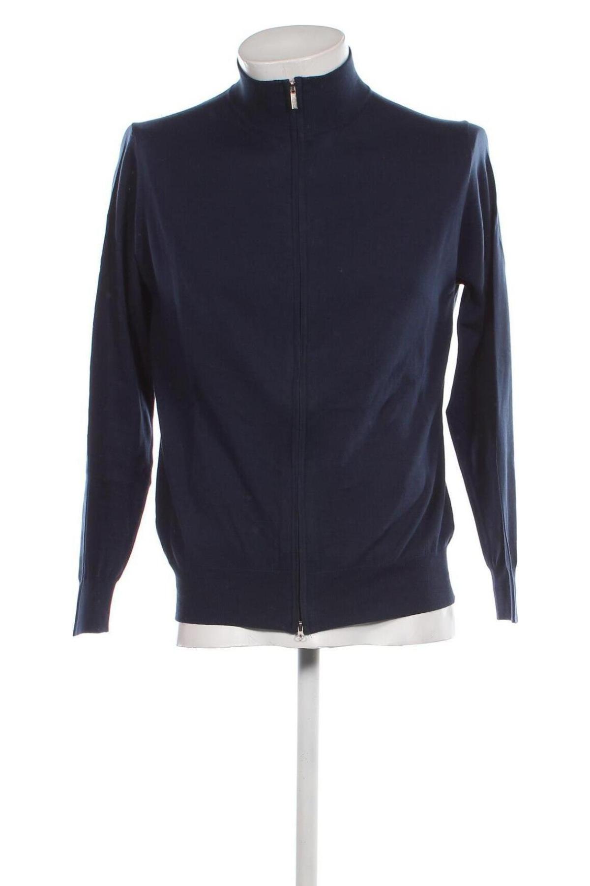 Herren Strickjacke Cashmere Company, Größe L, Farbe Blau, Preis € 52,58