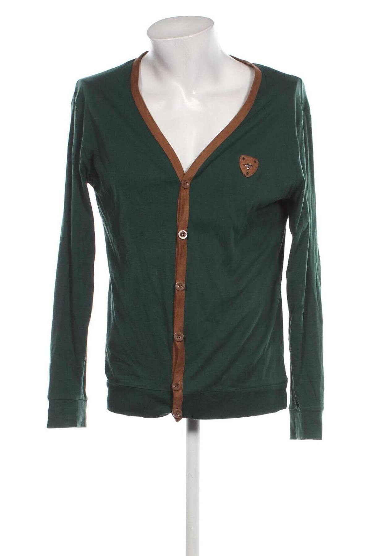 Jachetă tricotată de bărbați Tom Tailor, Mărime XXL, Culoare Verde, Preț 94,73 Lei