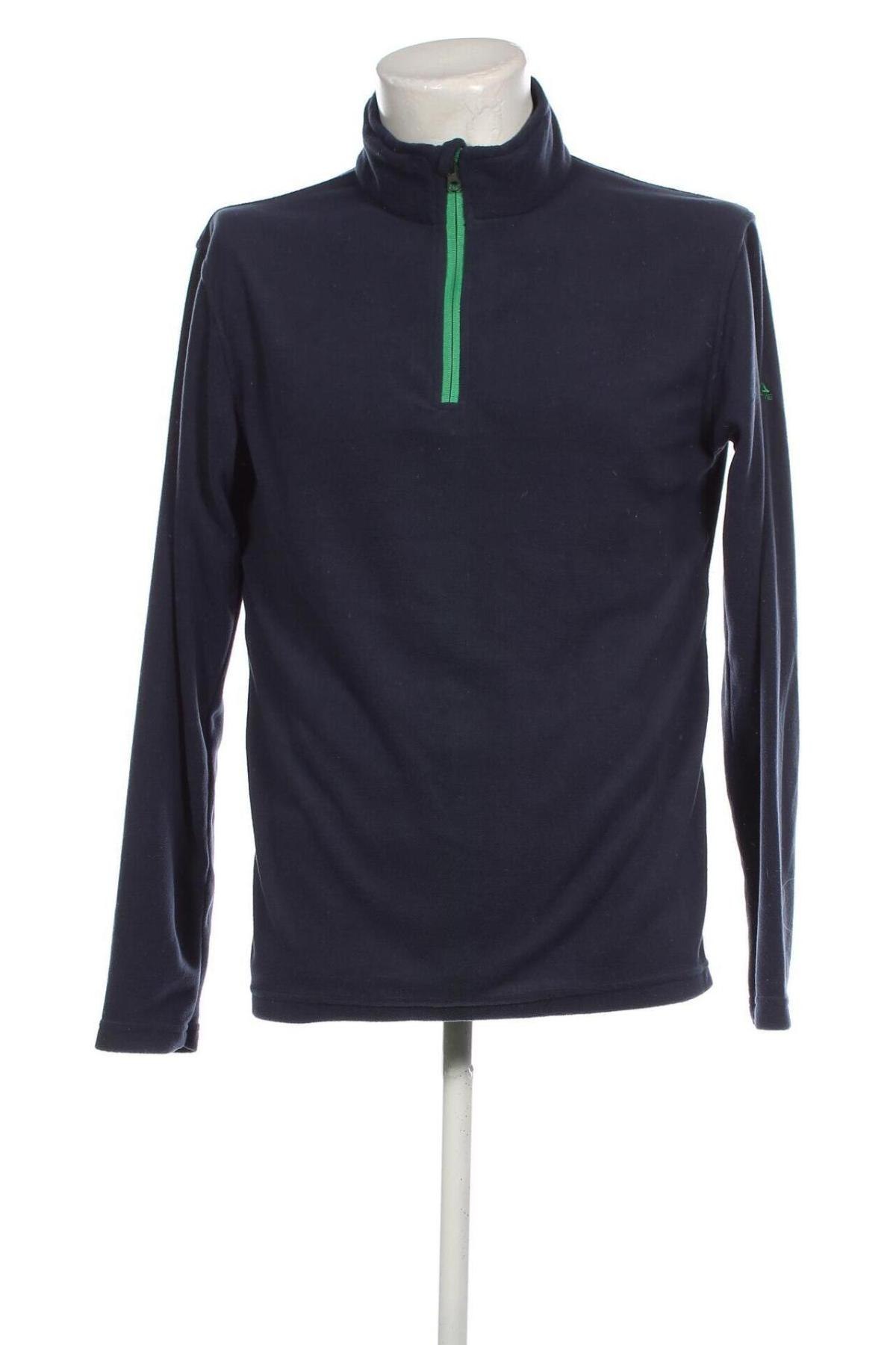 Herren Fleece Shirt Active, Größe M, Farbe Blau, Preis 6,47 €