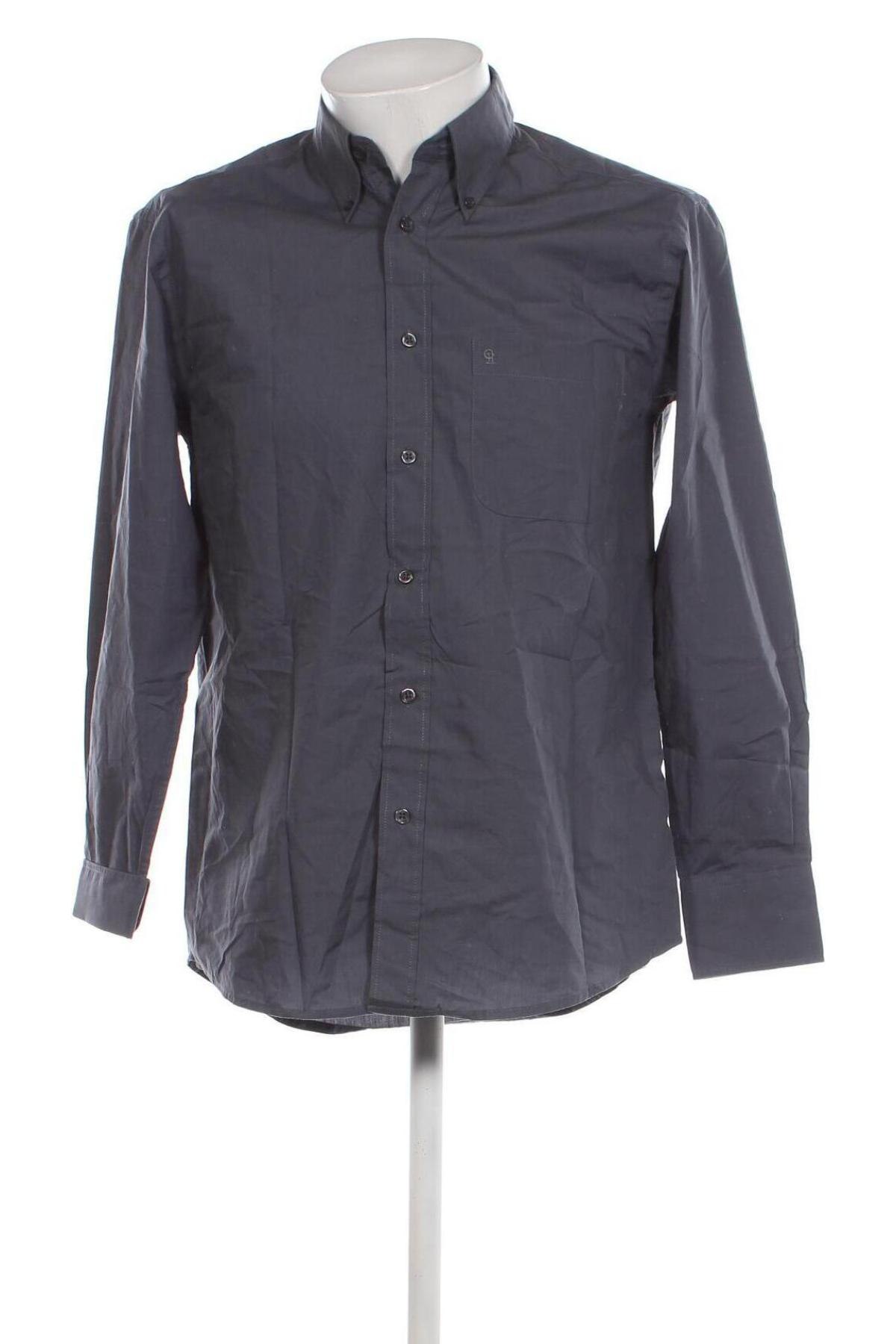 Ανδρικό πουκάμισο, Μέγεθος M, Χρώμα Γκρί, Τιμή 6,28 €