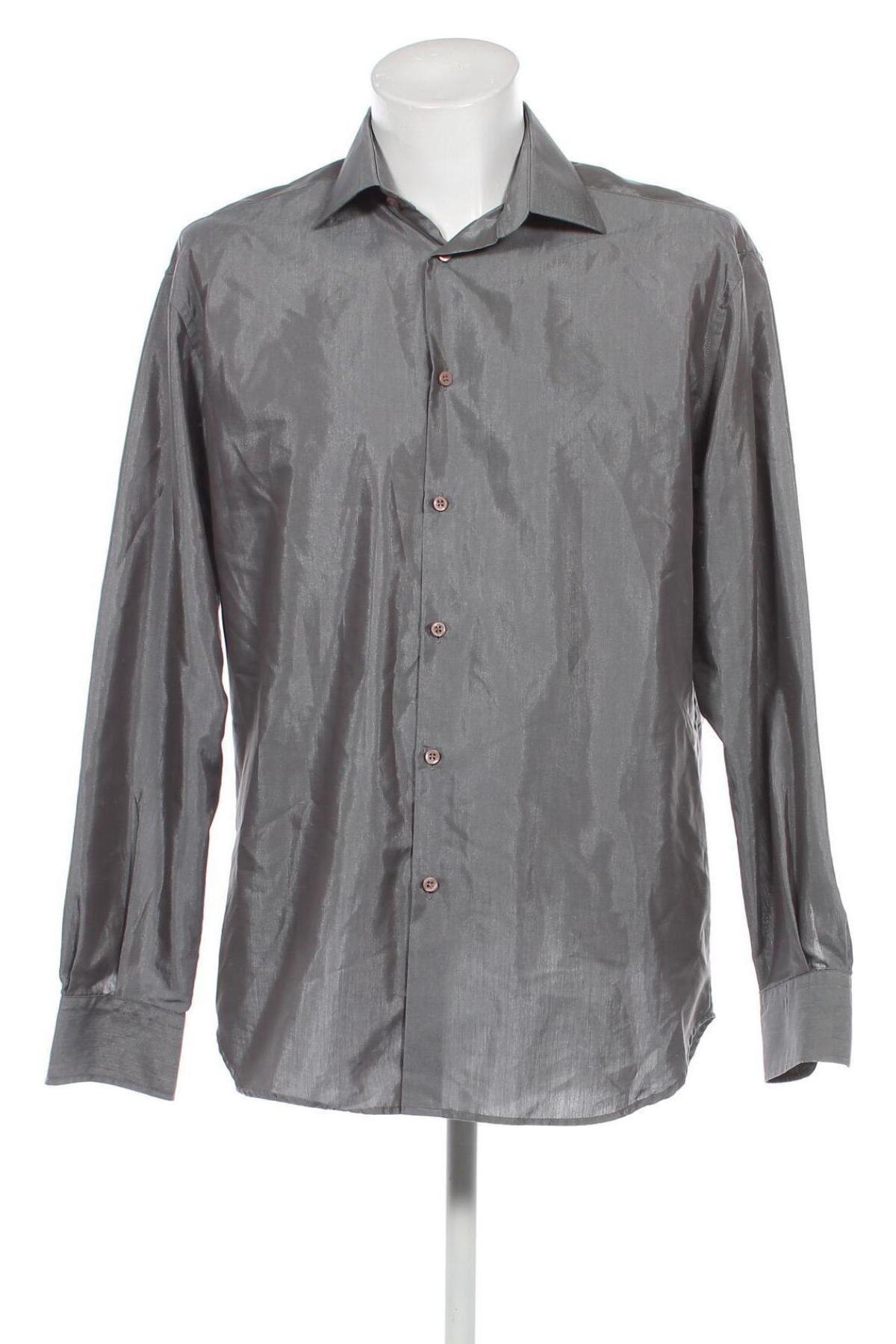 Ανδρικό πουκάμισο, Μέγεθος L, Χρώμα Γκρί, Τιμή 6,97 €