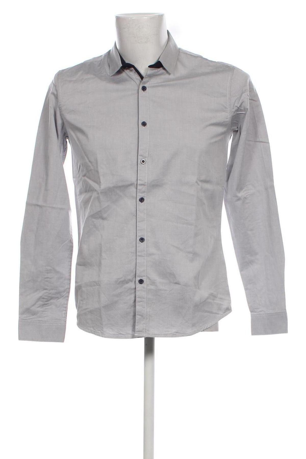 Herrenhemd, Größe M, Farbe Grau, Preis 7,12 €