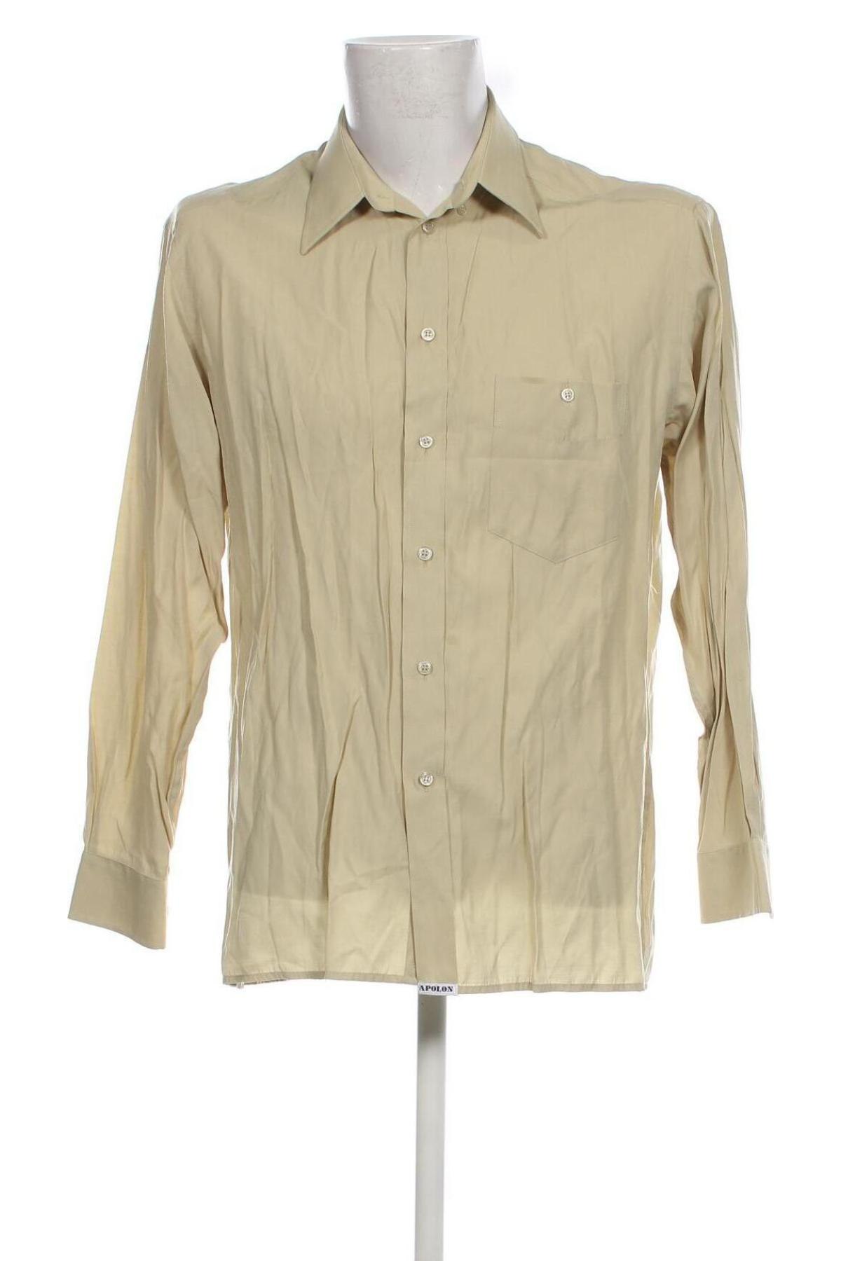 Ανδρικό πουκάμισο, Μέγεθος M, Χρώμα  Μπέζ, Τιμή 8,01 €