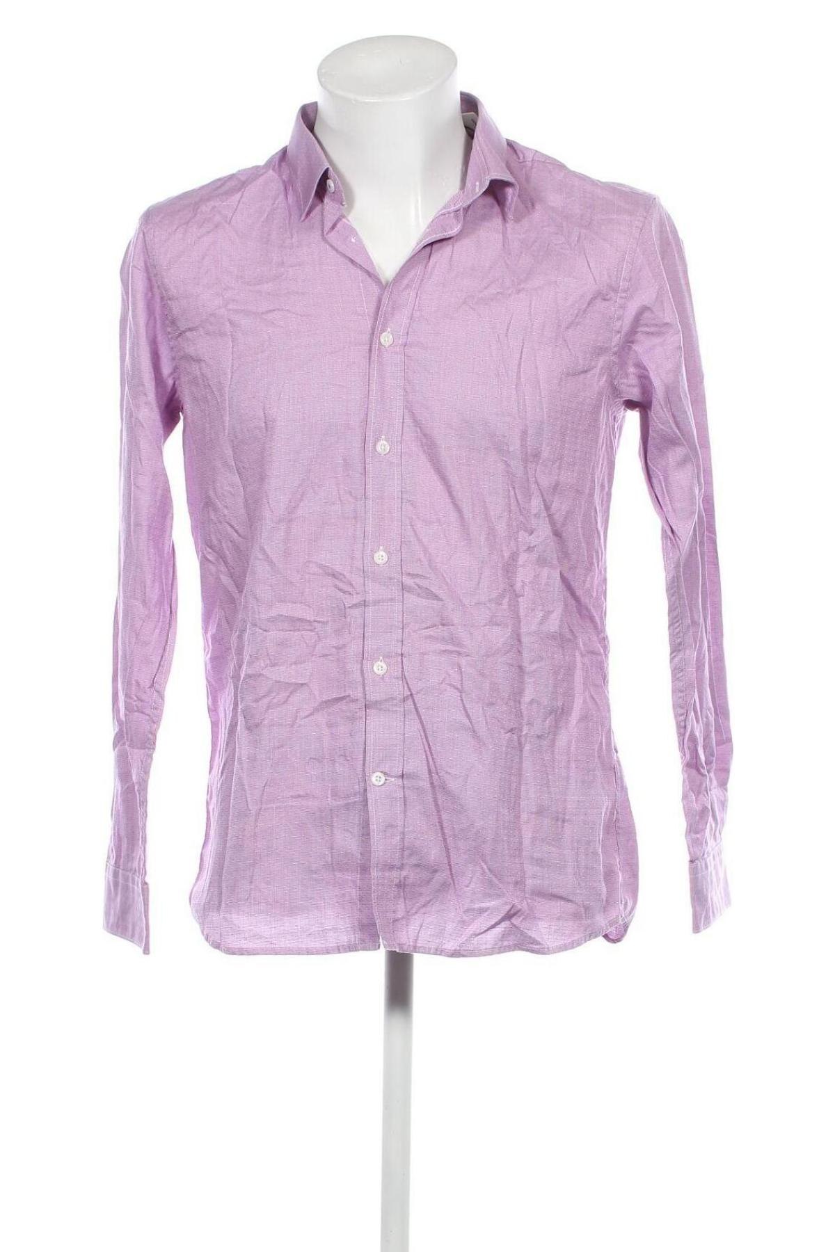 Ανδρικό πουκάμισο Brooksfield, Μέγεθος L, Χρώμα Βιολετί, Τιμή 20,07 €