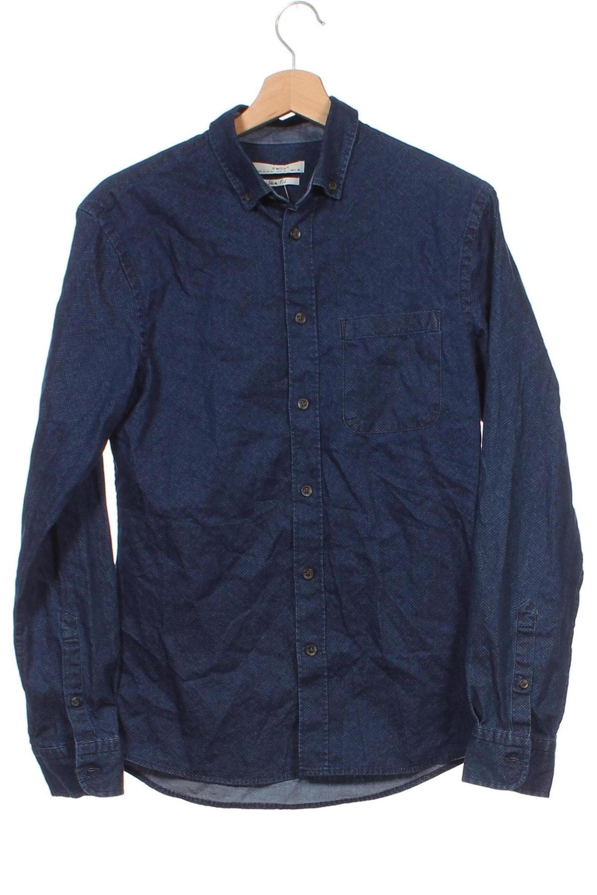 Ανδρικό πουκάμισο Celio, Μέγεθος S, Χρώμα Μπλέ, Τιμή 6,97 €