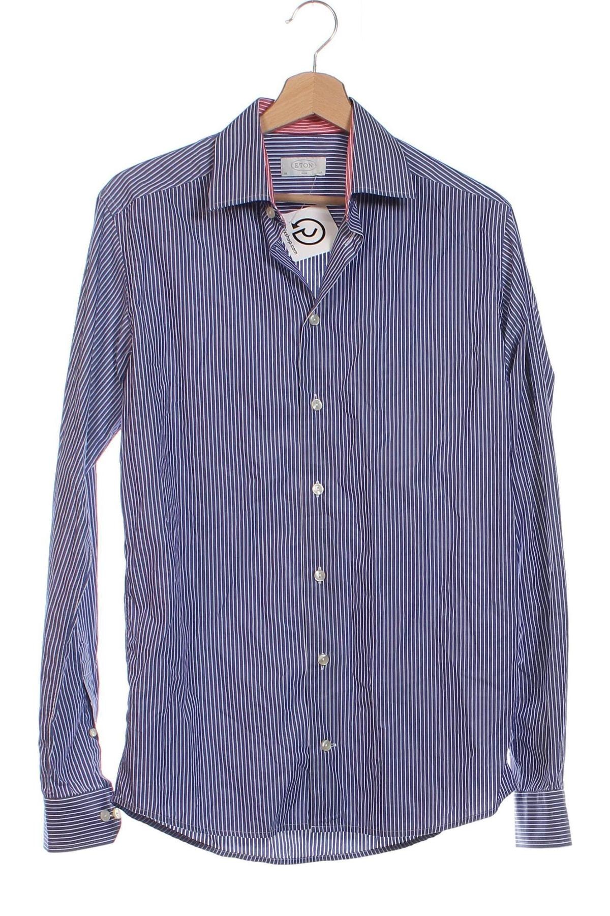 Мъжка риза Eton, Размер S, Цвят Син, Цена 33,75 лв.