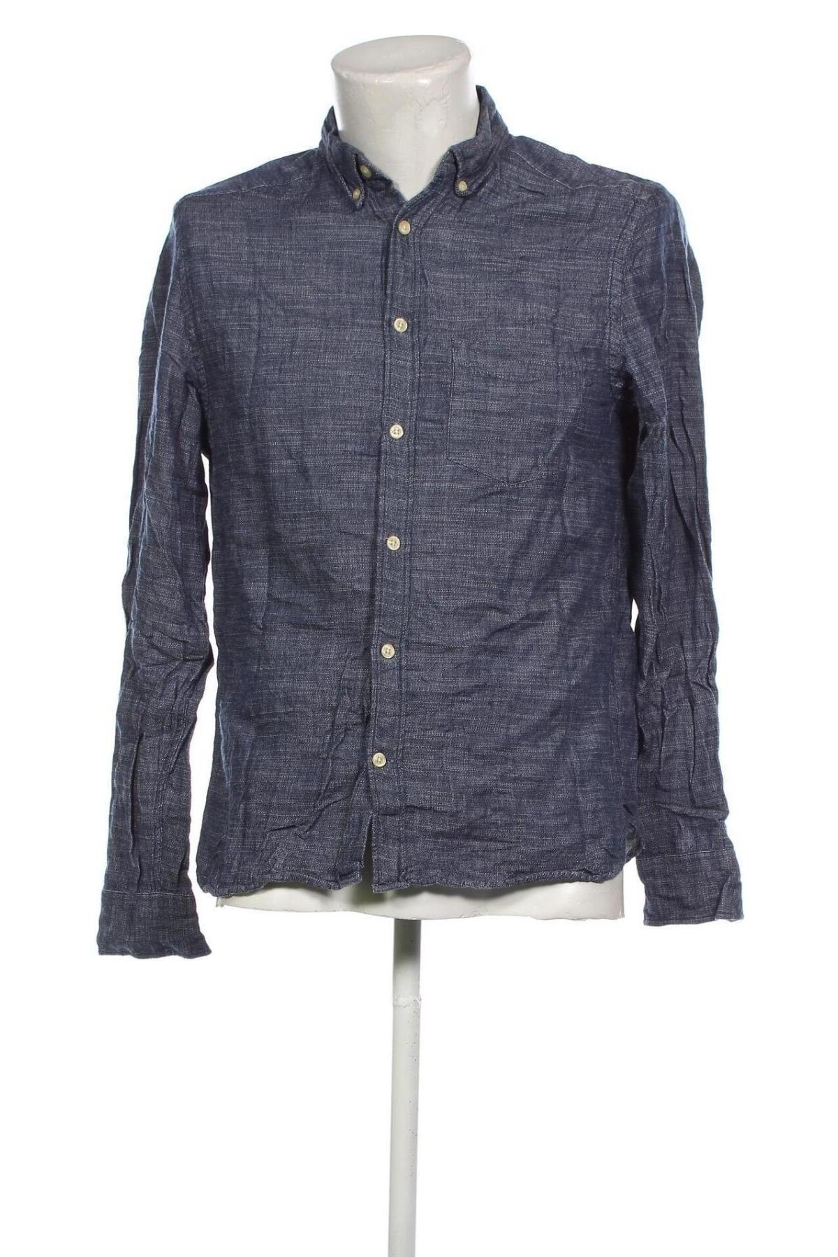 Herrenhemd H&M L.O.G.G., Größe M, Farbe Blau, Preis € 20,18