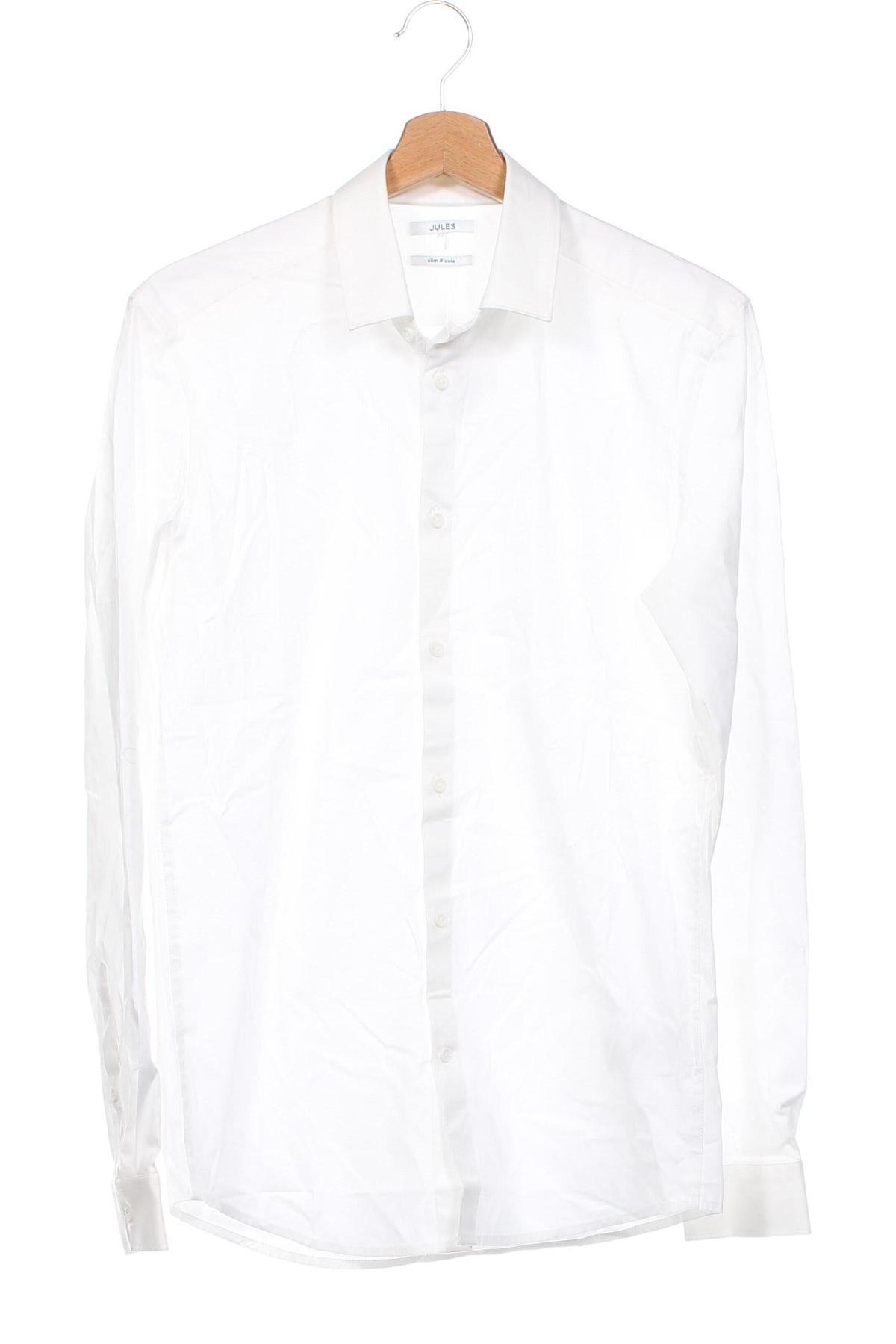 Ανδρικό πουκάμισο Jules, Μέγεθος S, Χρώμα Λευκό, Τιμή 23,71 €