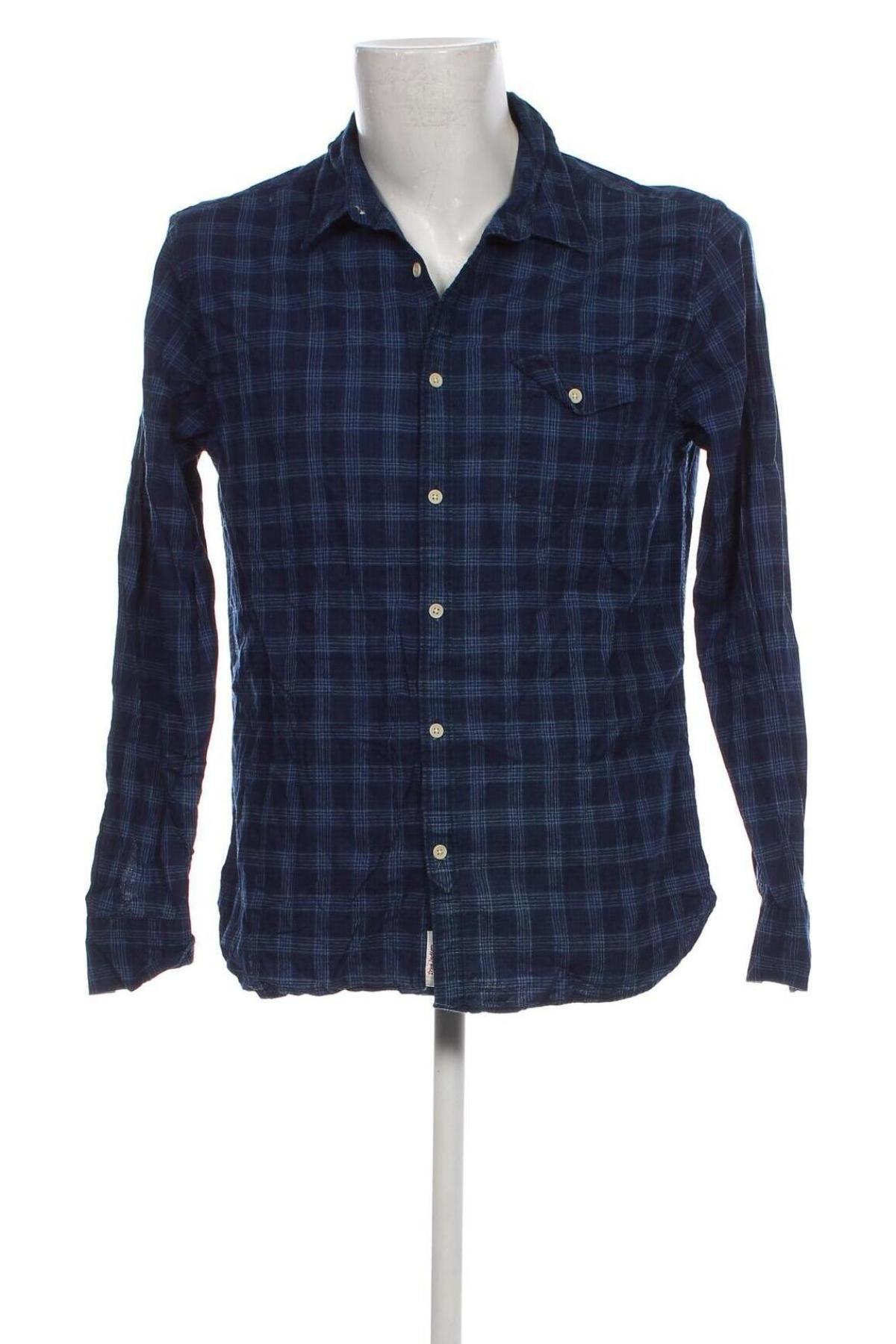 Herrenhemd Lucky Brand, Größe L, Farbe Blau, Preis 4,26 €