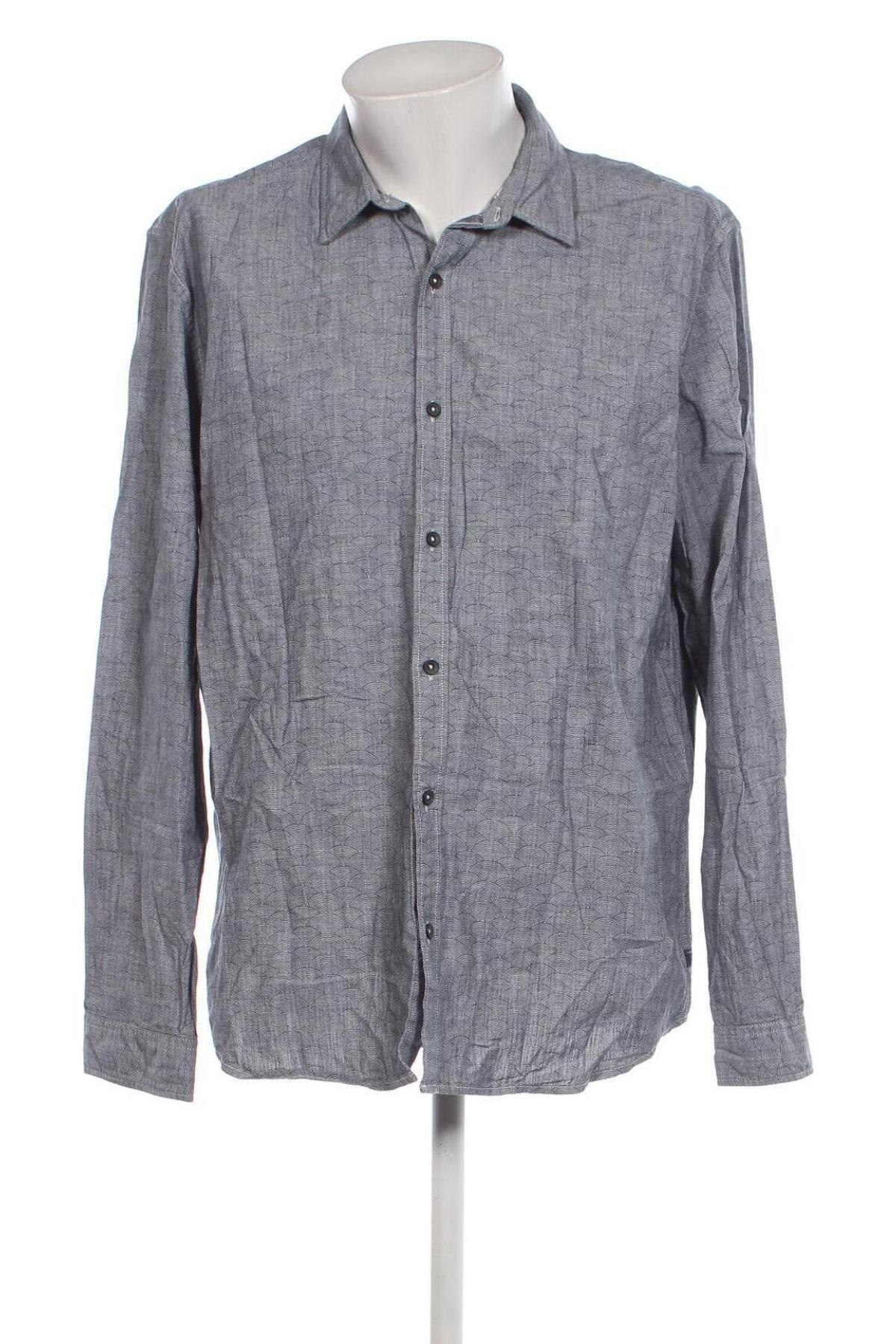 Ανδρικό πουκάμισο S.Oliver, Μέγεθος XXL, Χρώμα Μπλέ, Τιμή 6,94 €
