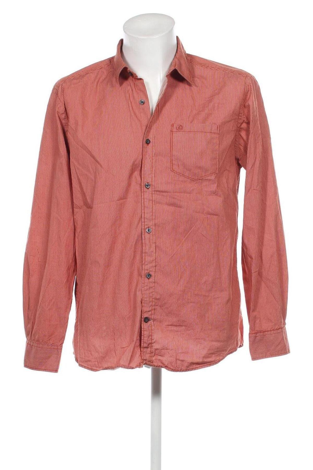 Ανδρικό πουκάμισο S.Oliver, Μέγεθος L, Χρώμα Πορτοκαλί, Τιμή 5,47 €