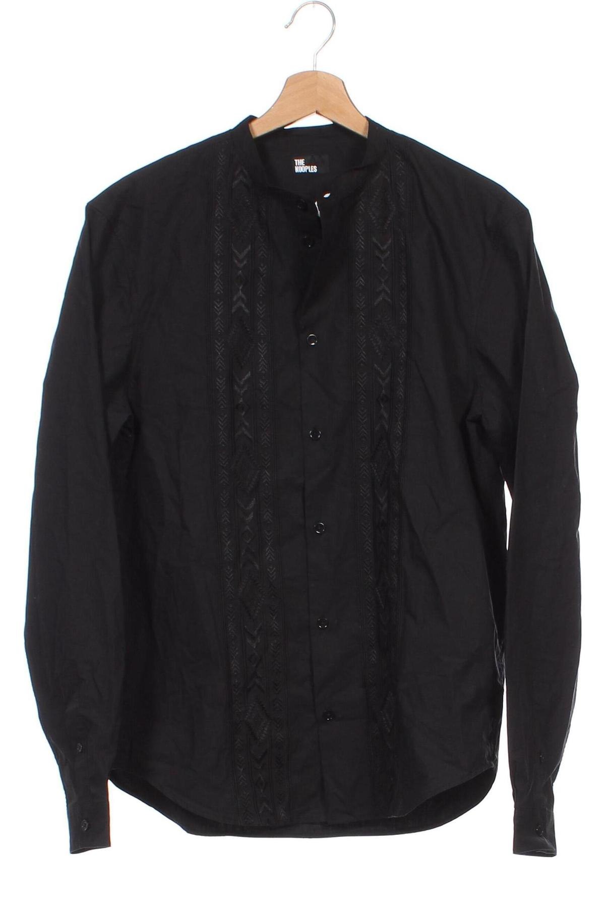 Pánska košeľa  The Kooples, Veľkosť S, Farba Čierna, Cena  81,28 €