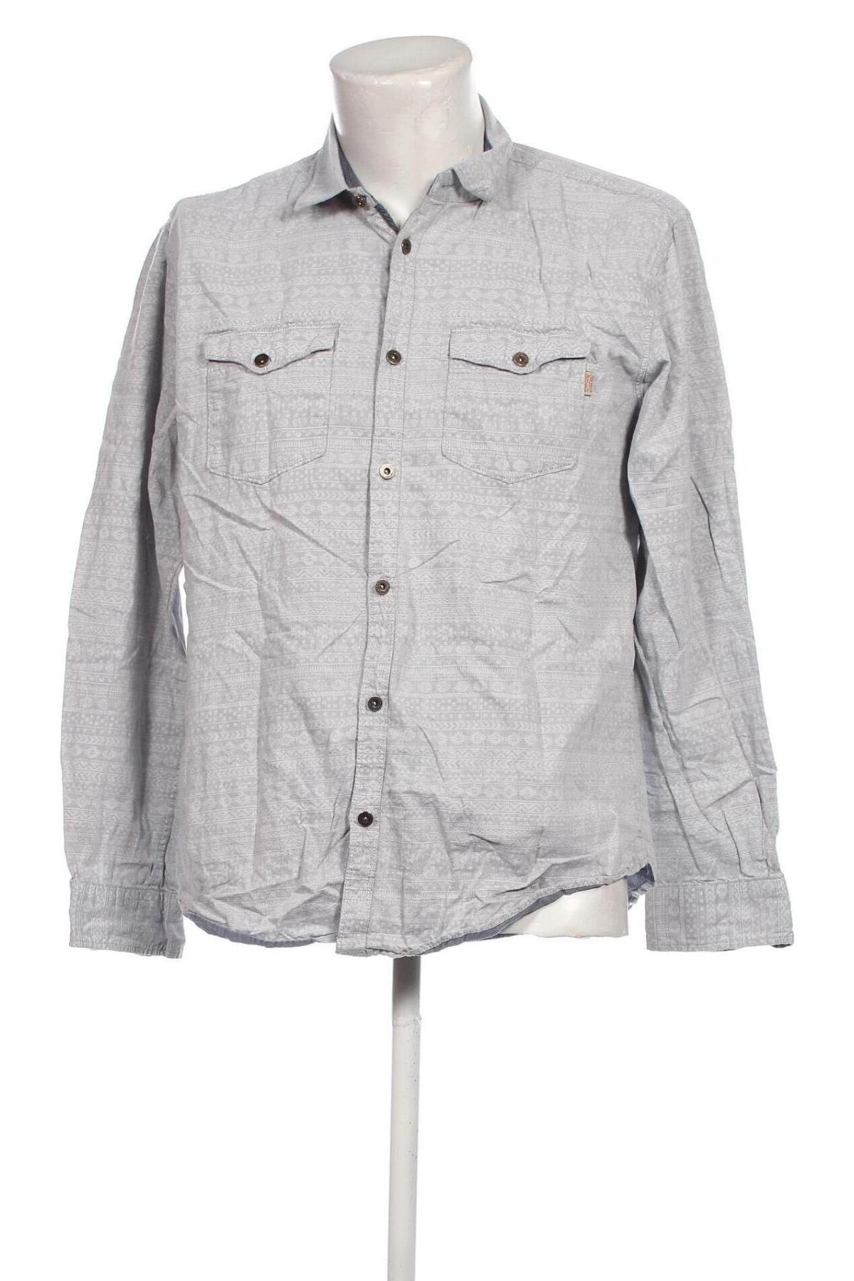 Мъжка риза Tom Tailor, Размер XL, Цвят Сив, Цена 11,22 лв.
