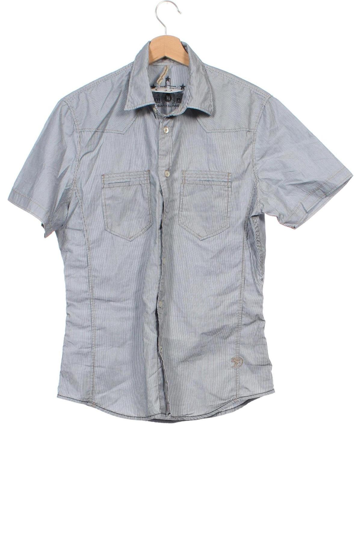 Мъжка риза Tom Tailor, Размер M, Цвят Сив, Цена 16,32 лв.