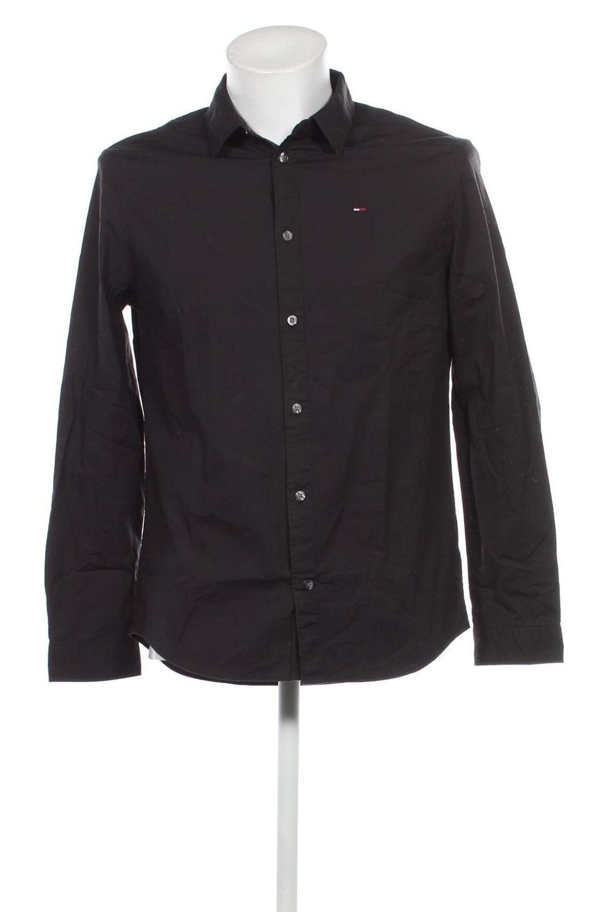 Pánska košeľa  Tommy Jeans, Veľkosť XL, Farba Čierna, Cena  70,54 €