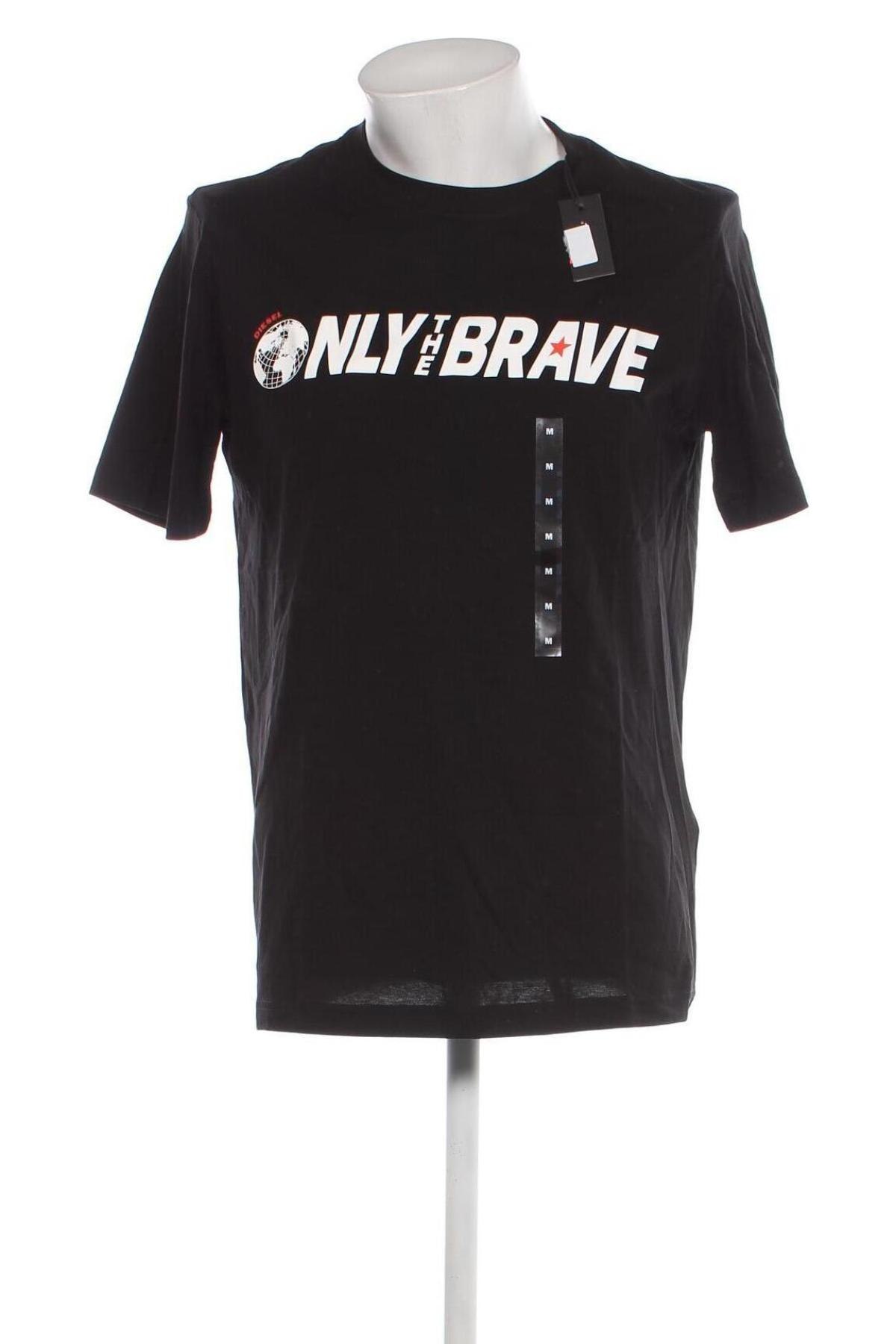 Tricou de bărbați Diesel, Mărime M, Culoare Negru, Preț 399,94 Lei