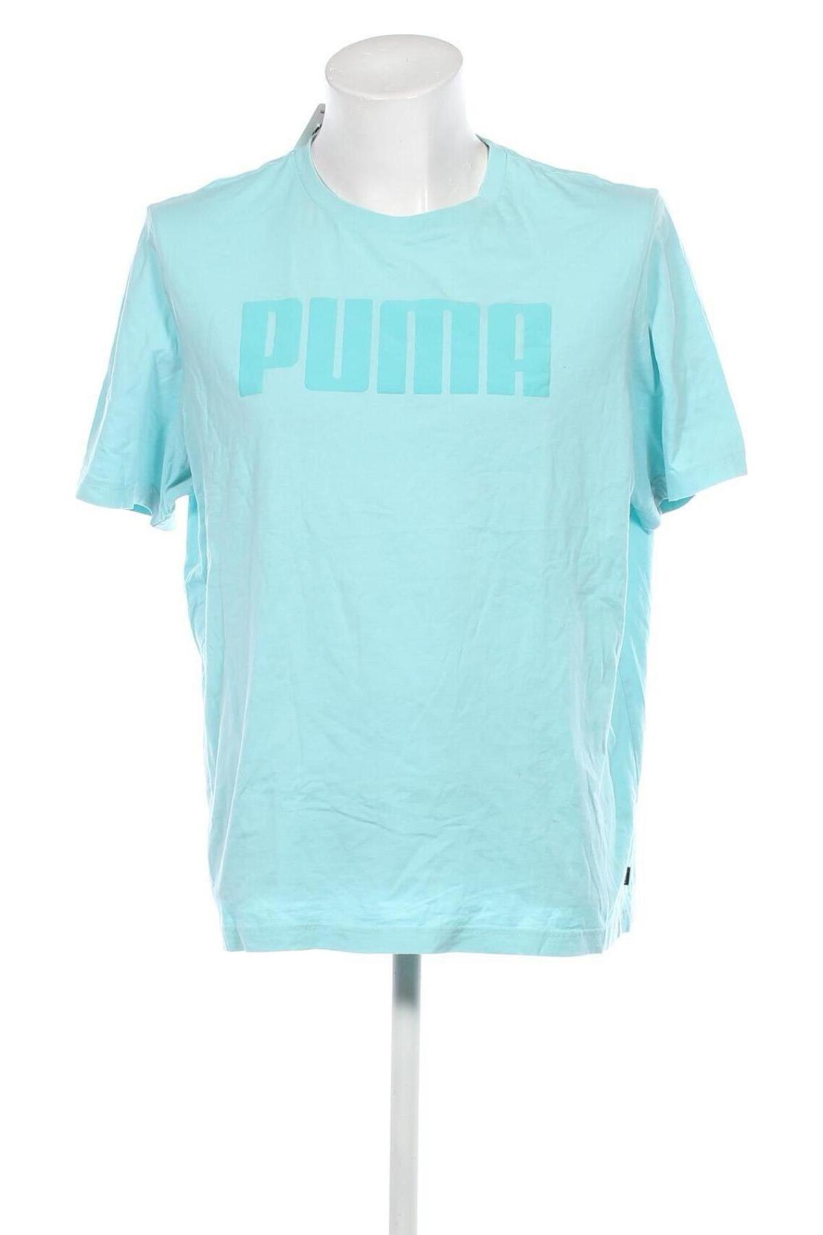 Мъжка тениска PUMA, Размер XL, Цвят Син, Цена 27,49 лв.