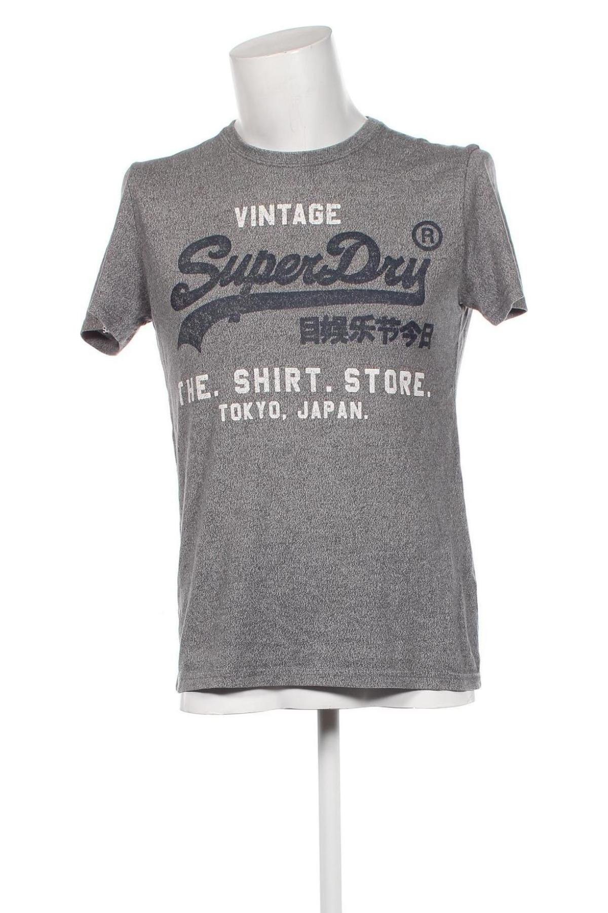 Ανδρικό t-shirt Superdry, Μέγεθος M, Χρώμα Γκρί, Τιμή 9,99 €