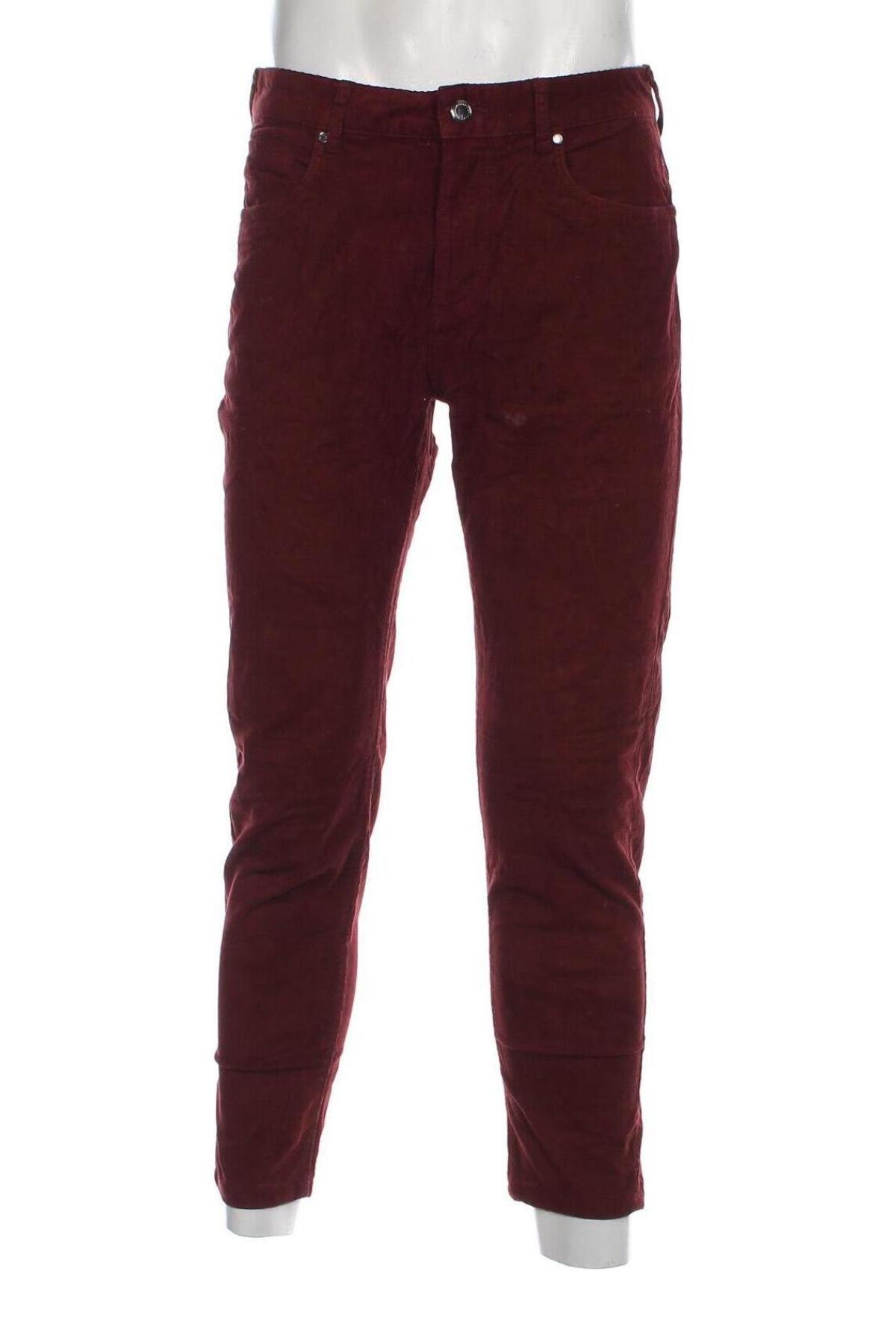 Herren Cordhose Zara Man, Größe M, Farbe Rot, Preis € 3,76