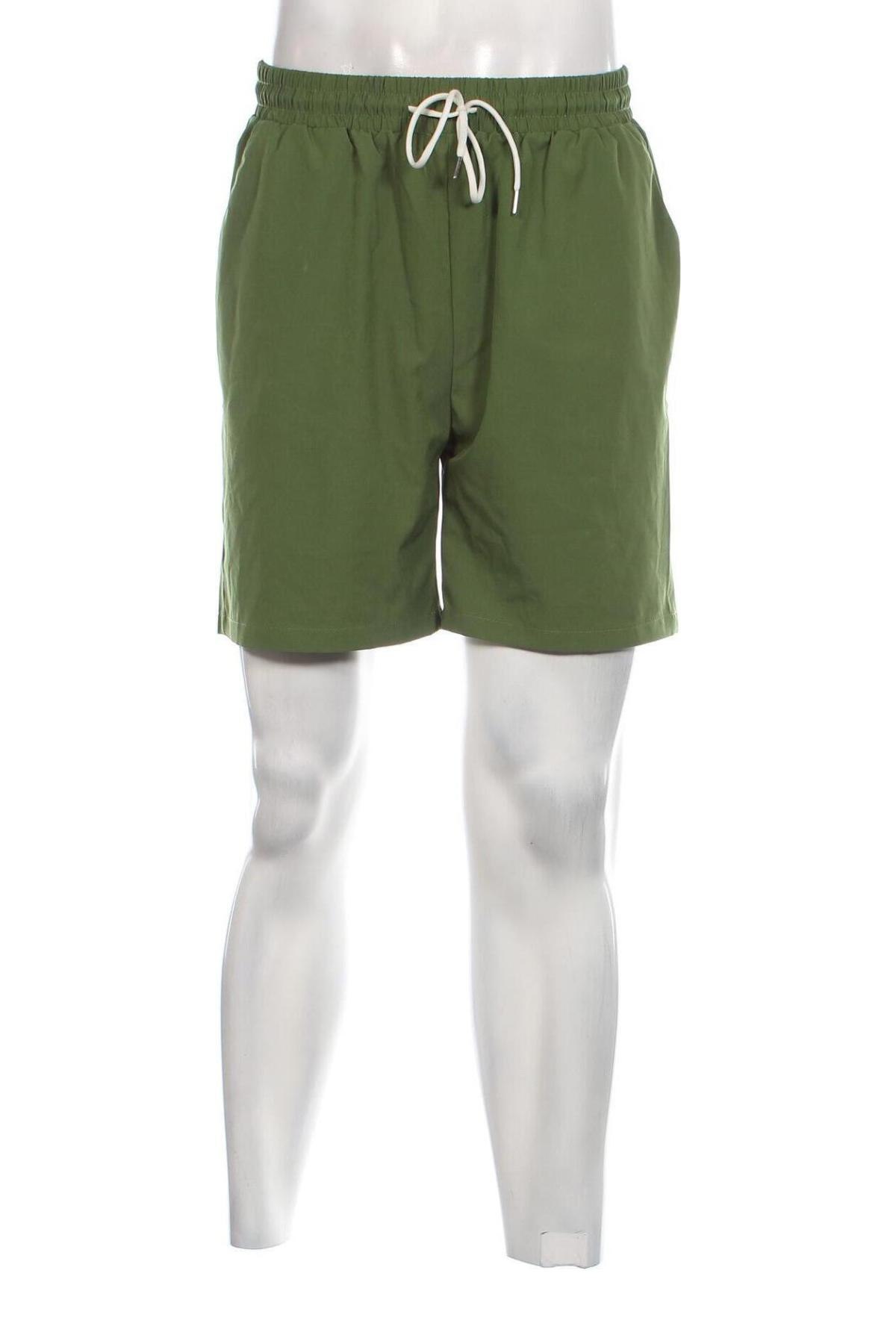 Pantaloni scurți de bărbați SHEIN, Mărime L, Culoare Verde, Preț 63,68 Lei