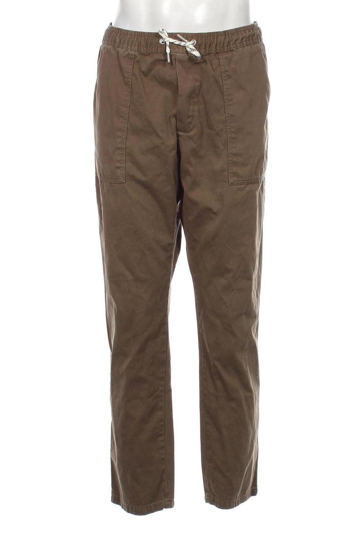 Pantaloni de bărbați Bershka, Mărime XL, Culoare Verde, Preț 33,29 Lei