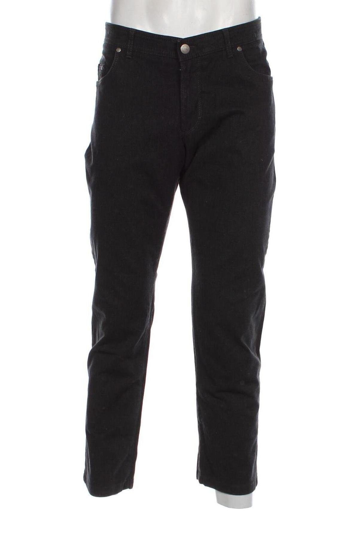 Pantaloni de bărbați Eurex by Brax, Mărime L, Culoare Negru, Preț 203,95 Lei