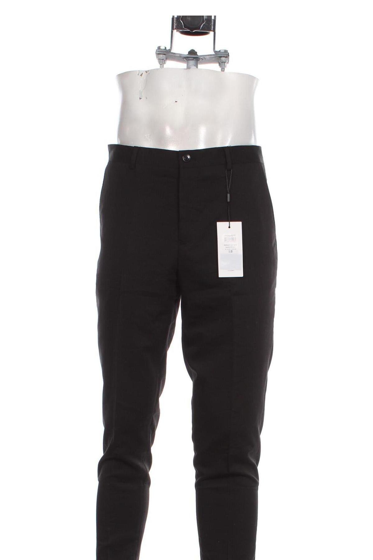 Ανδρικό παντελόνι Jack & Jones, Μέγεθος L, Χρώμα Μαύρο, Τιμή 10,55 €
