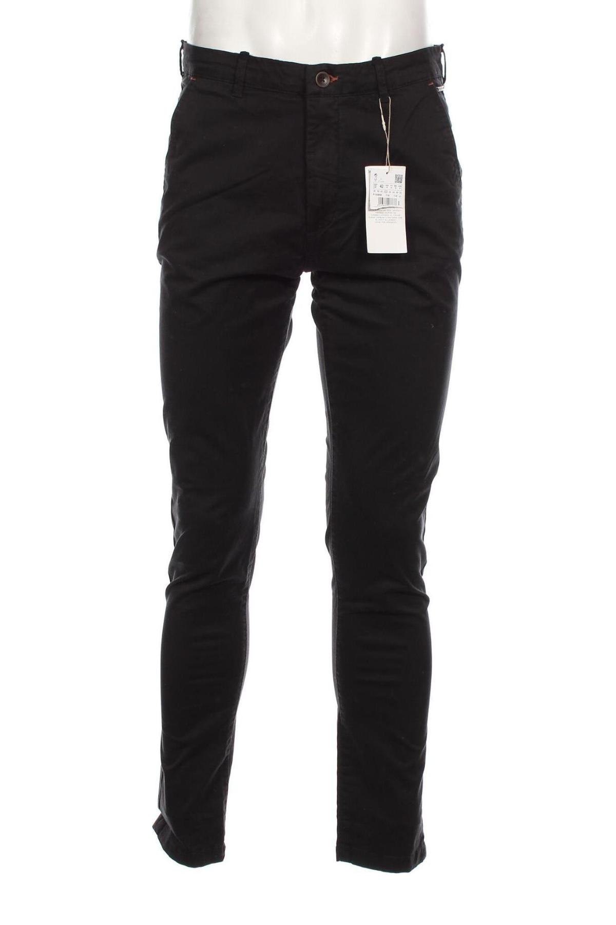 Pantaloni de bărbați Springfield, Mărime M, Culoare Negru, Preț 48,95 Lei