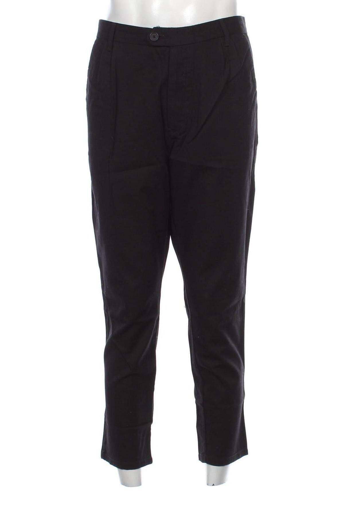 Мъжки панталон Springfield, Размер L, Цвят Черен, Цена 93,00 лв.
