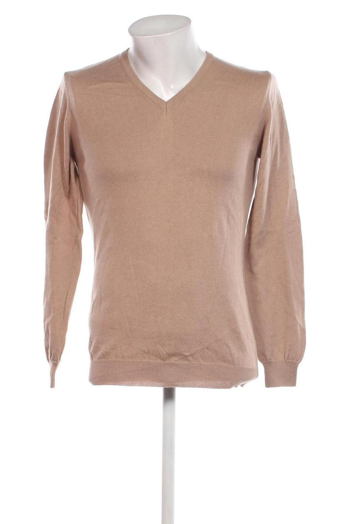 Ανδρικό πουλόβερ, Μέγεθος M, Χρώμα  Μπέζ, Τιμή 8,43 €