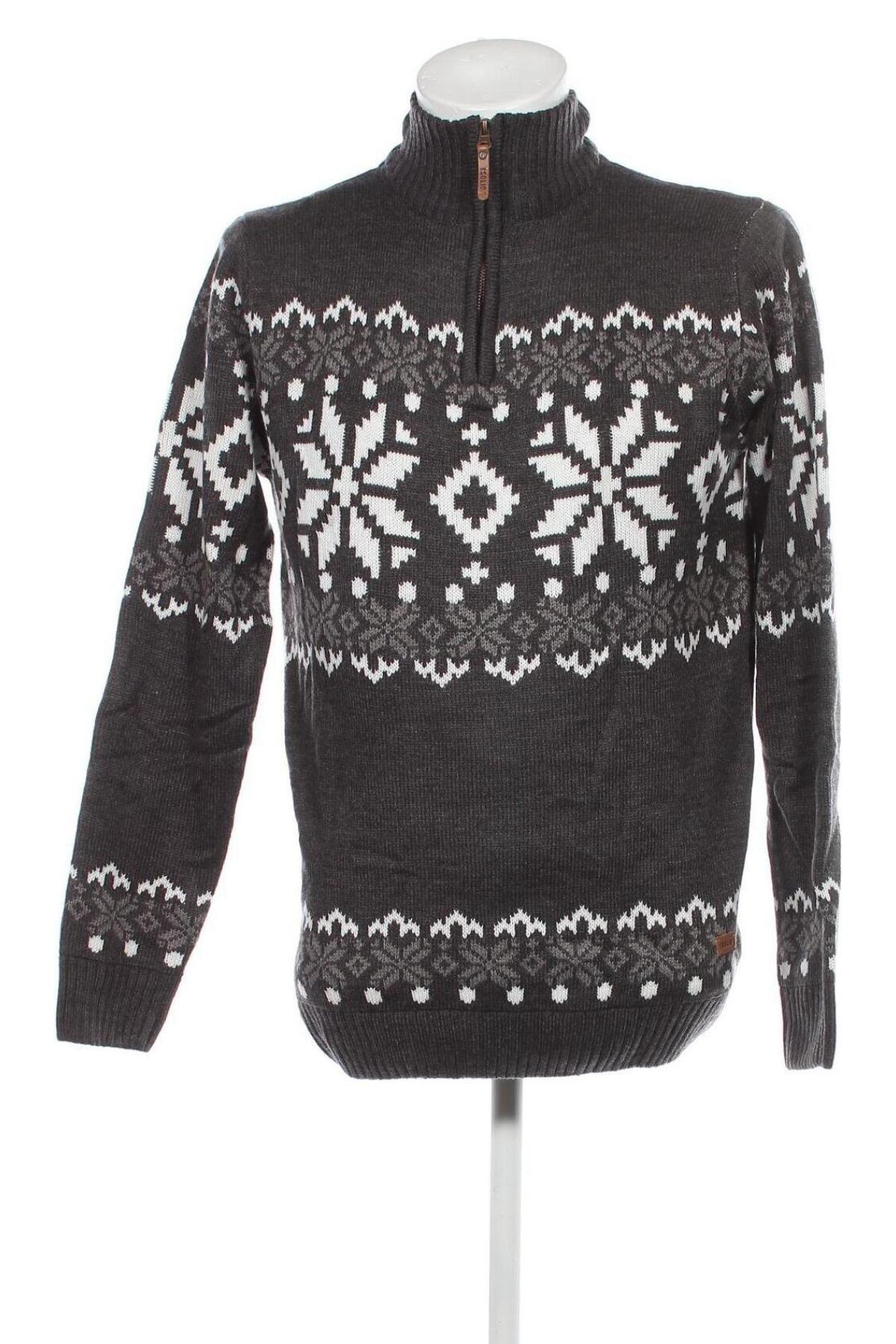 Мъжки пуловер ! Solid, Размер XL, Цвят Сив, Цена 15,98 лв.