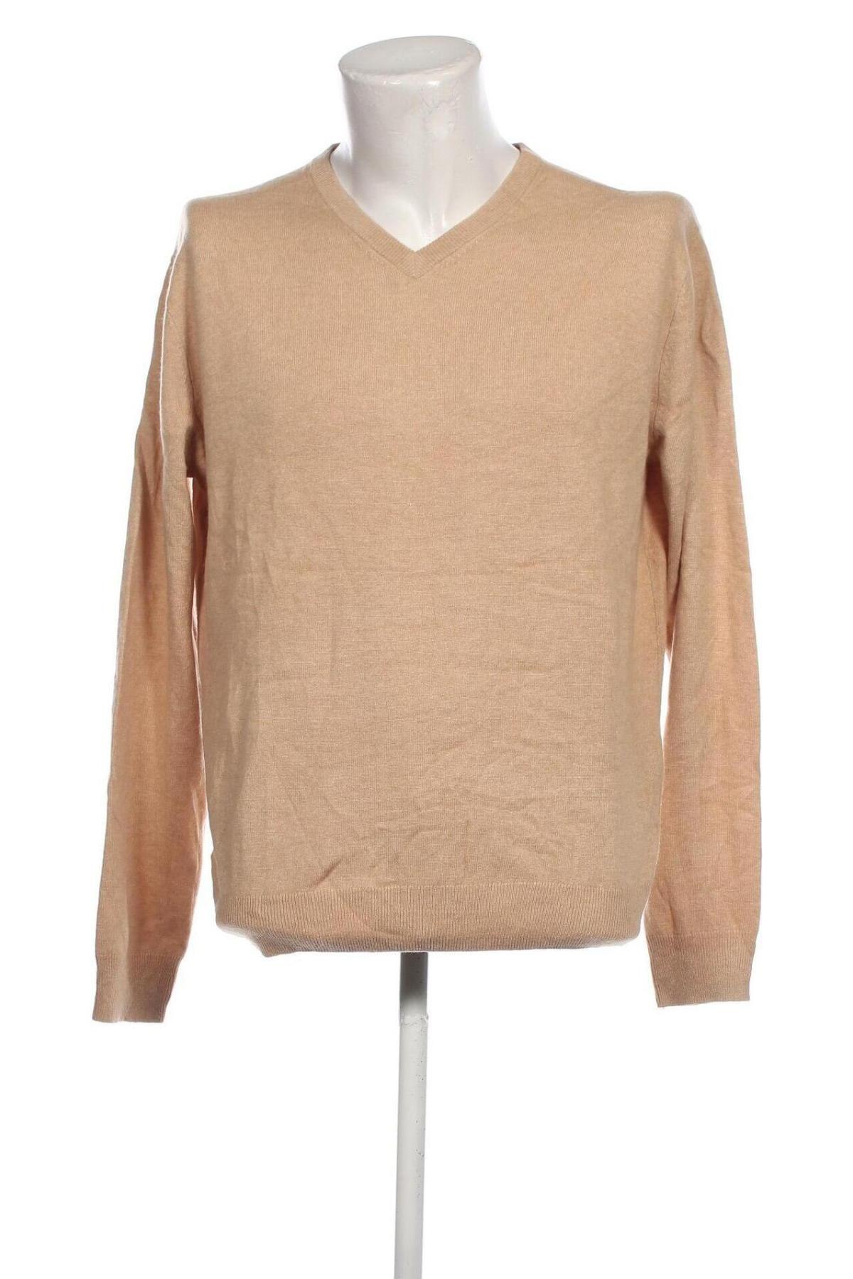 Herrenpullover Andrew James, Größe L, Farbe Beige, Preis € 23,73