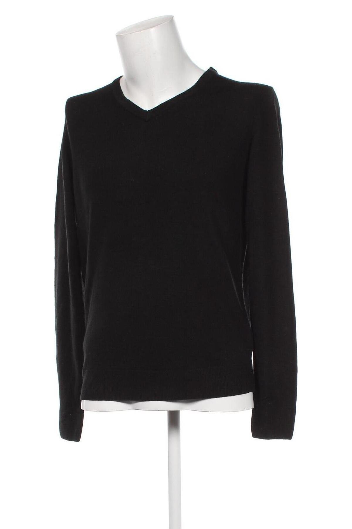 Мъжки пуловер C&A, Размер L, Цвят Черен, Цена 13,63 лв.
