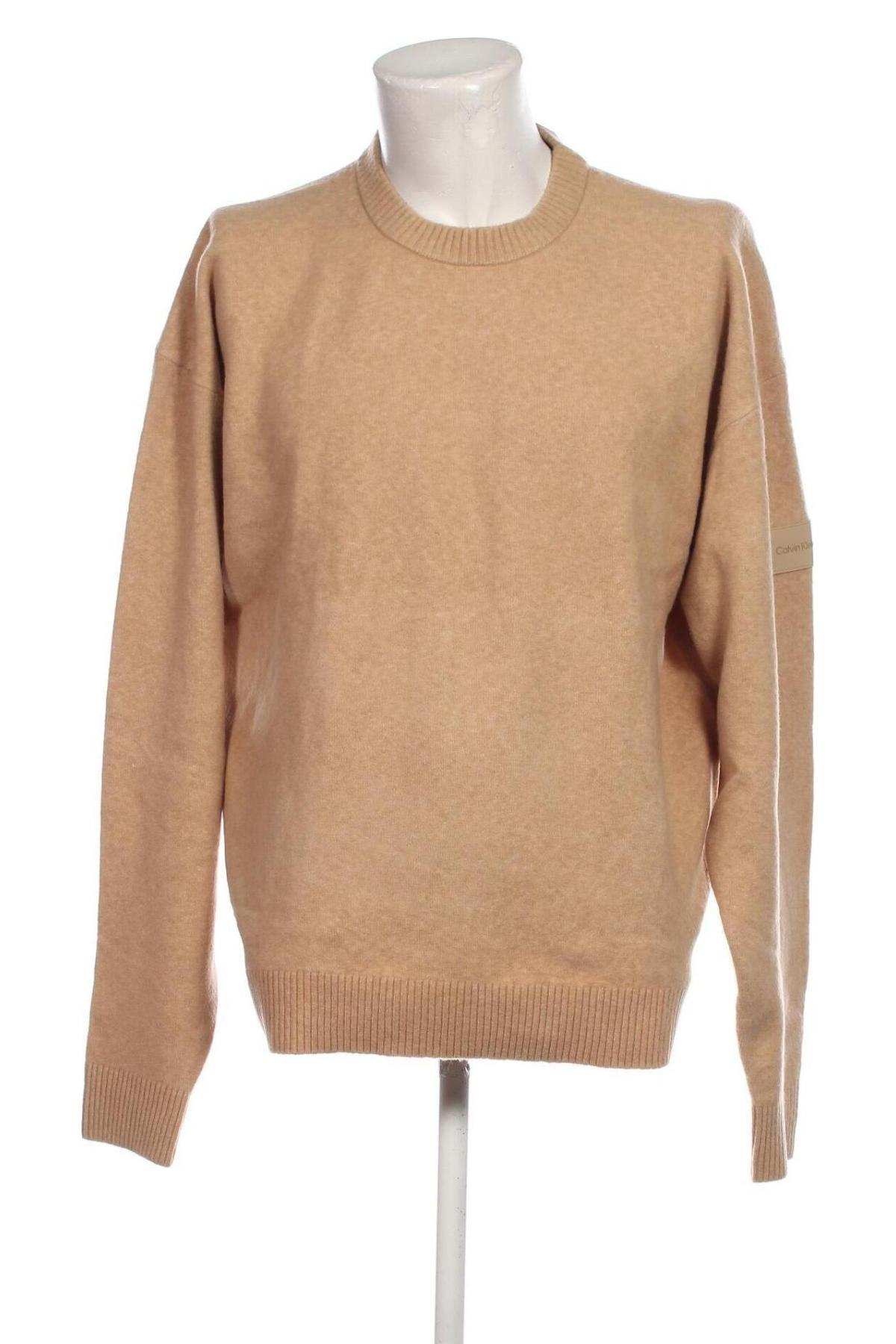 Pánsky sveter  Calvin Klein, Veľkosť XXL, Farba Béžová, Cena  49,18 €