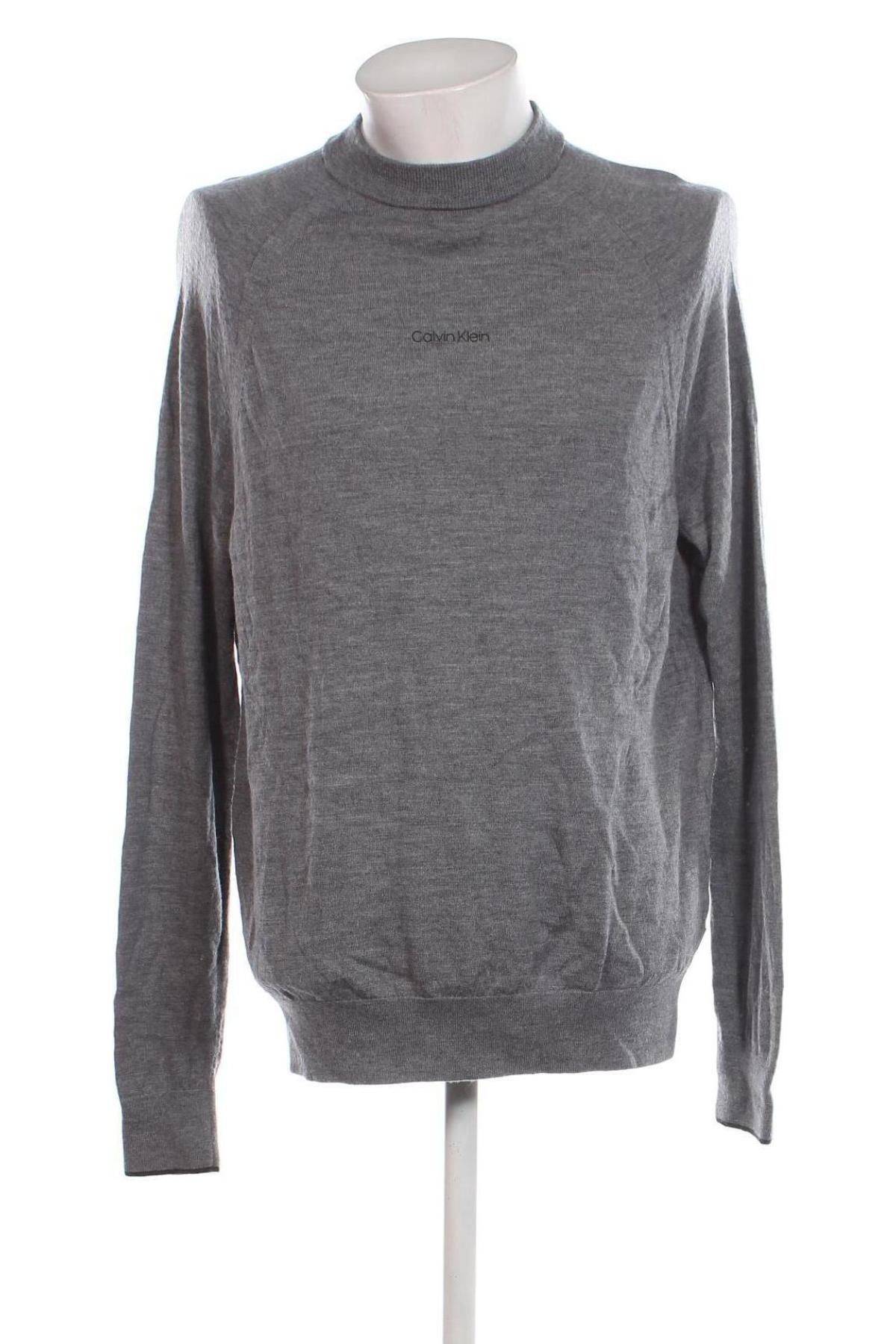 Мъжки пуловер Calvin Klein, Размер XXL, Цвят Сив, Цена 35,60 лв.