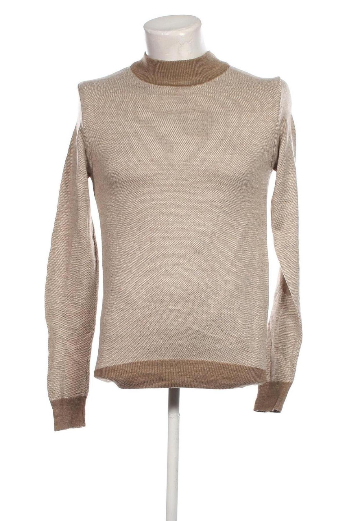 Ανδρικό πουλόβερ Defacto, Μέγεθος XS, Χρώμα  Μπέζ, Τιμή 8,61 €