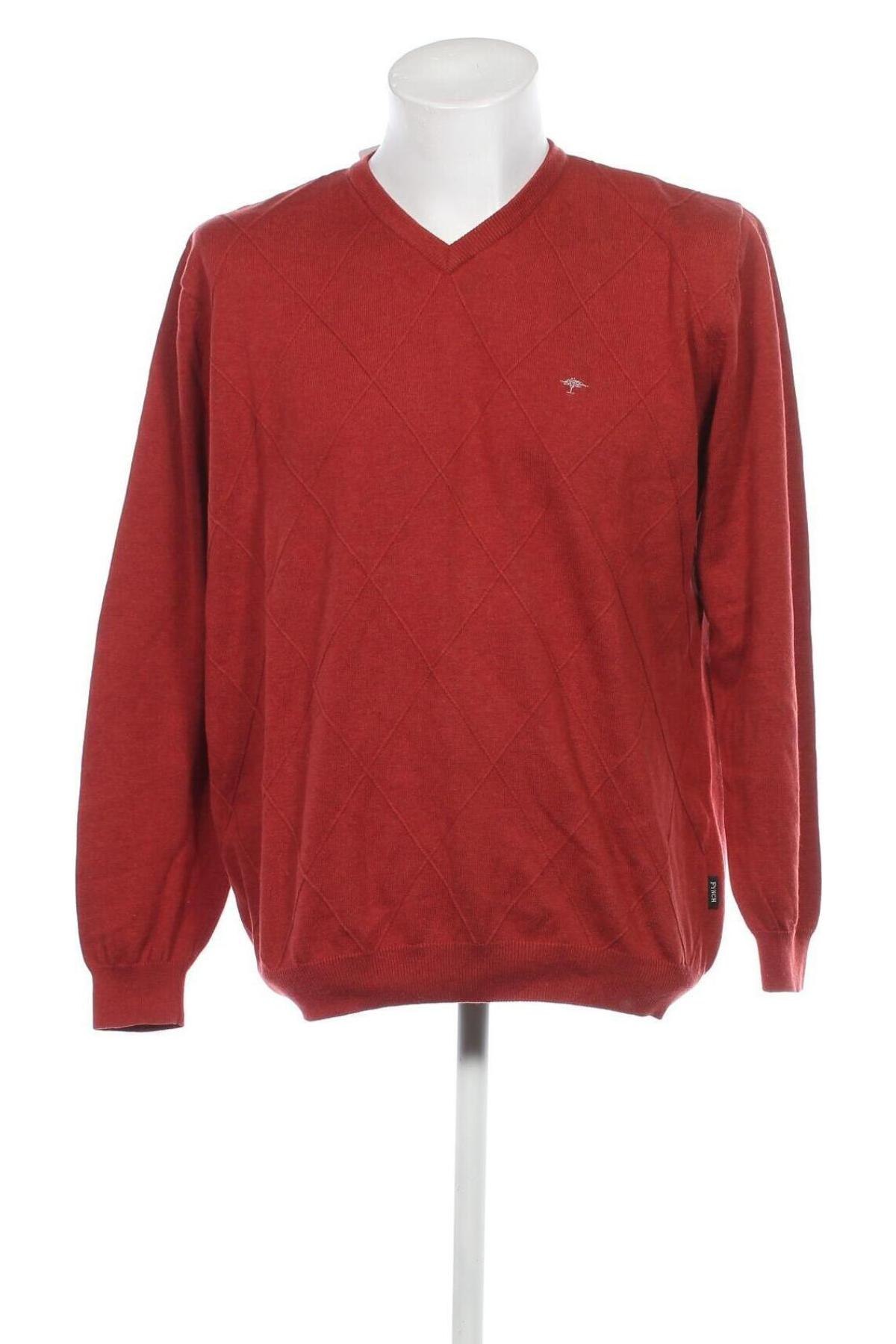 Ανδρικό πουλόβερ Fynch-Hatton, Μέγεθος XL, Χρώμα Κόκκινο, Τιμή 20,33 €