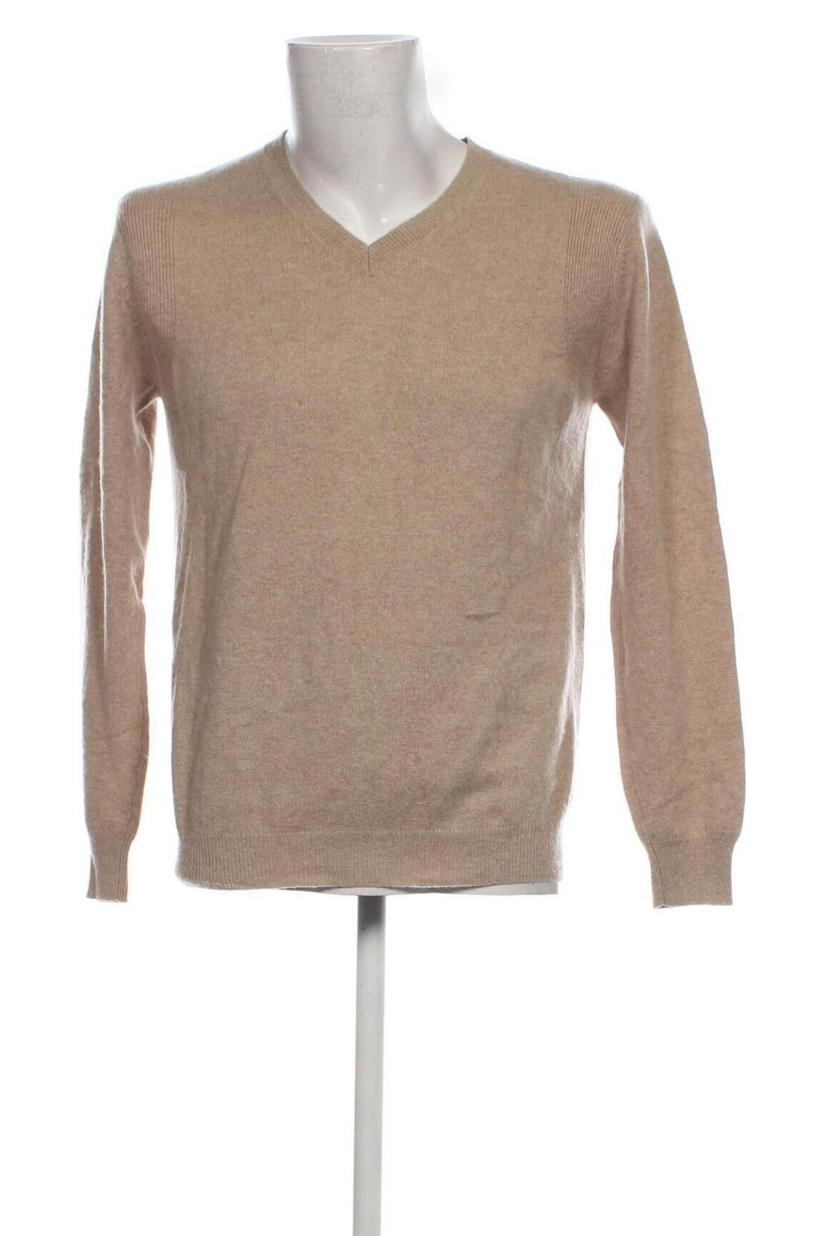 Herrenpullover H.E. By Mango, Größe L, Farbe Beige, Preis 11,83 €