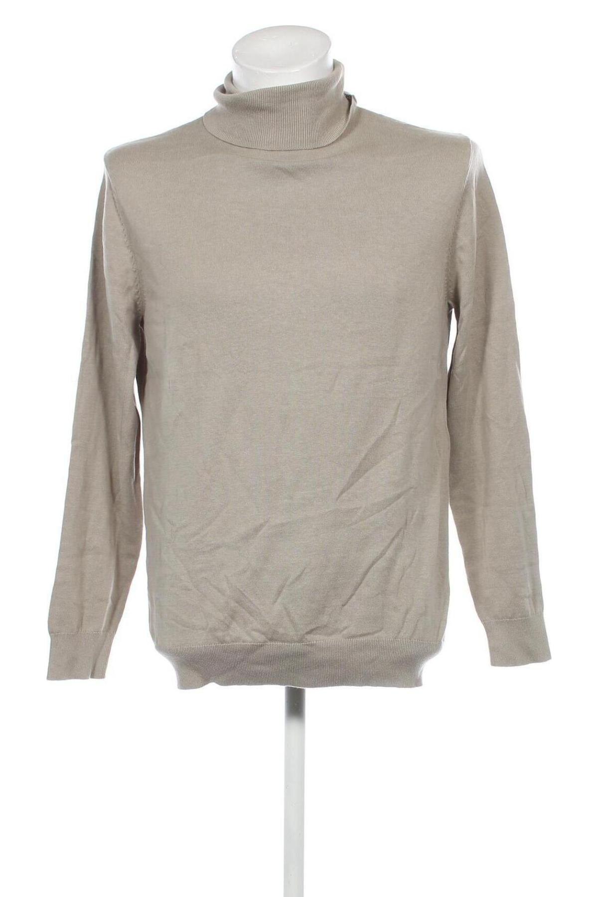 Мъжки пуловер H&M, Размер L, Цвят Бежов, Цена 15,37 лв.