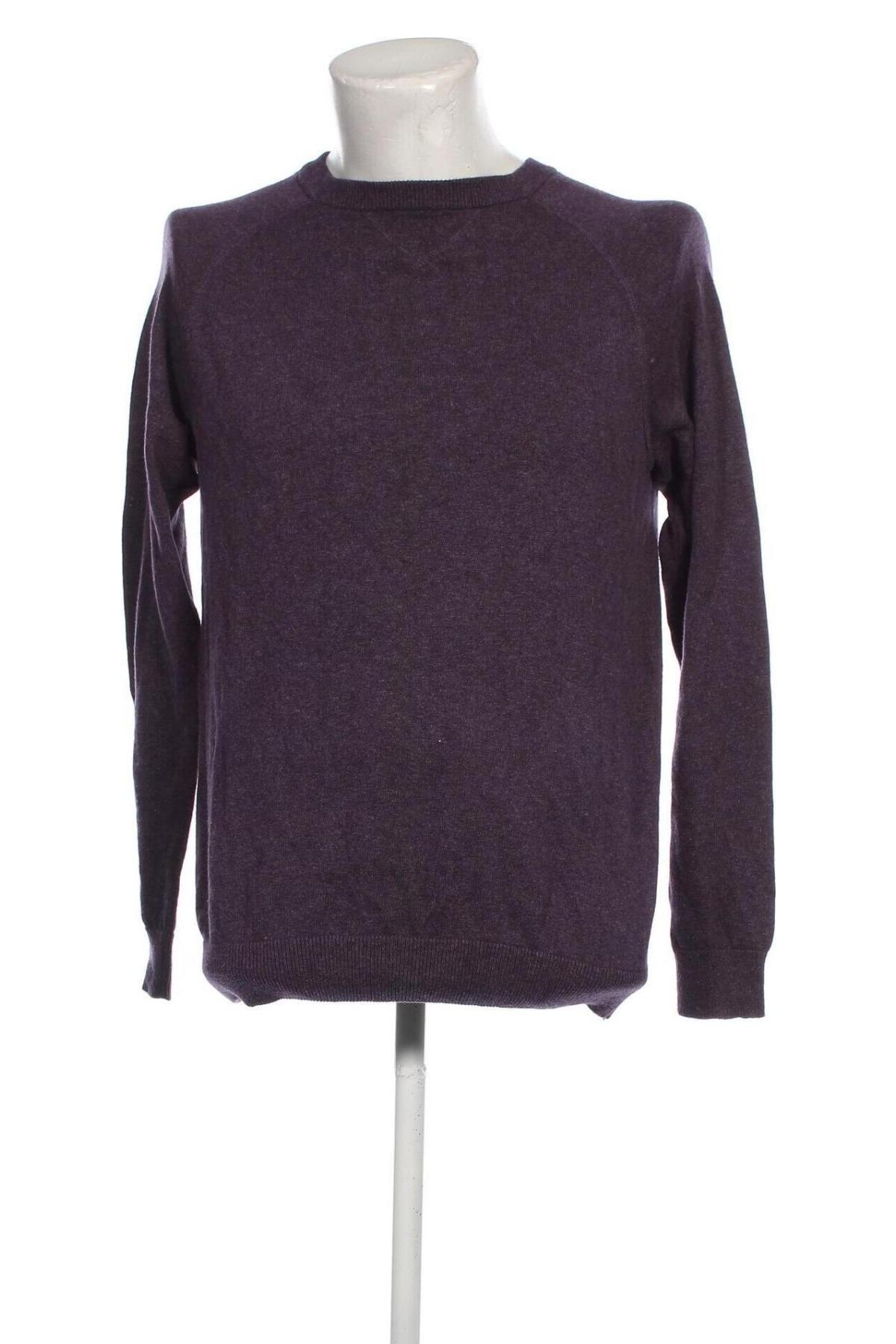 Herrenpullover H&M L.O.G.G., Größe M, Farbe Lila, Preis 10,09 €