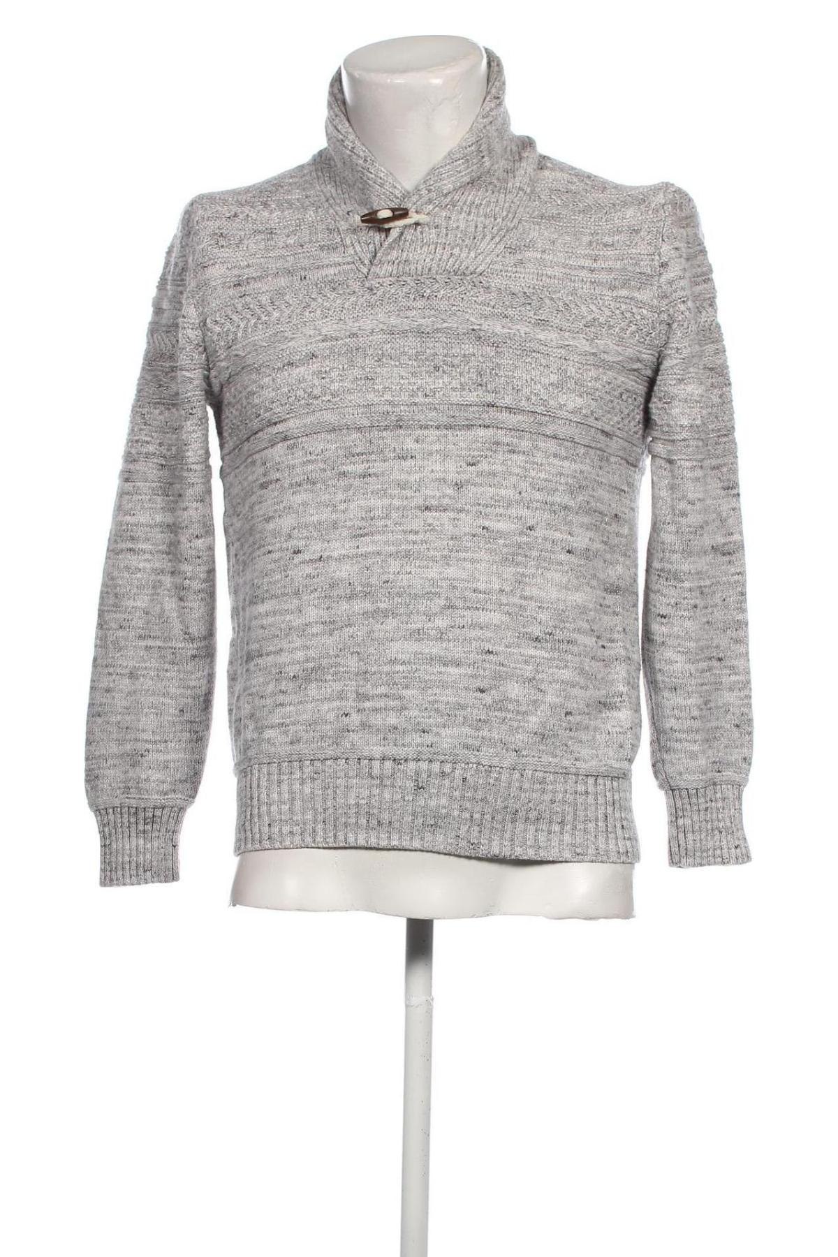 Мъжки пуловер H&M L.O.G.G., Размер M, Цвят Сив, Цена 13,63 лв.