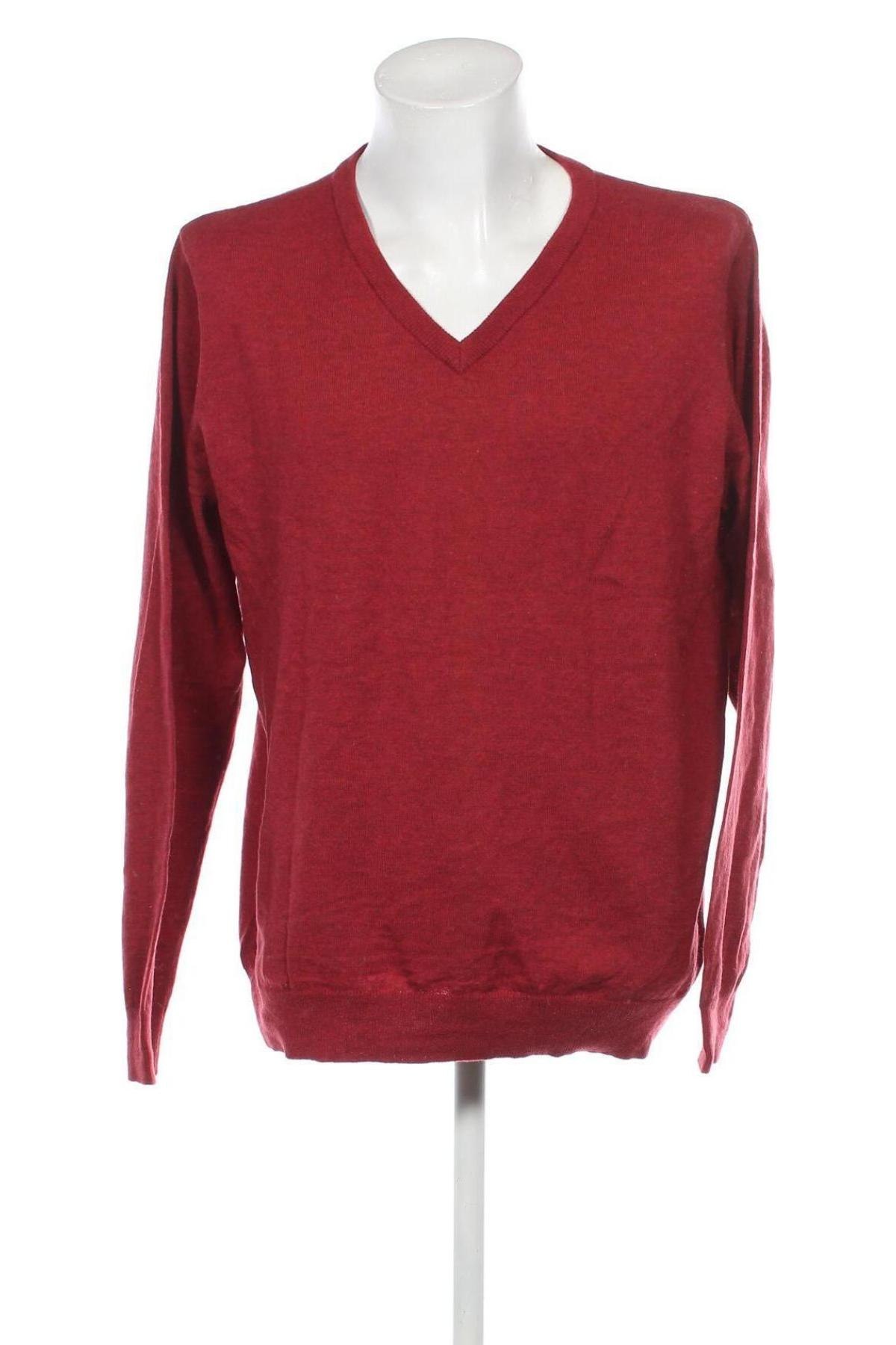 Ανδρικό πουλόβερ John Cabot, Μέγεθος XXL, Χρώμα Κόκκινο, Τιμή 7,18 €
