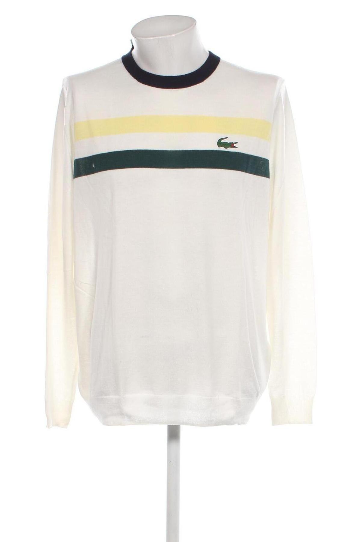 Мъжки пуловер Lacoste, Размер XXL, Цвят Бял, Цена 89,76 лв.